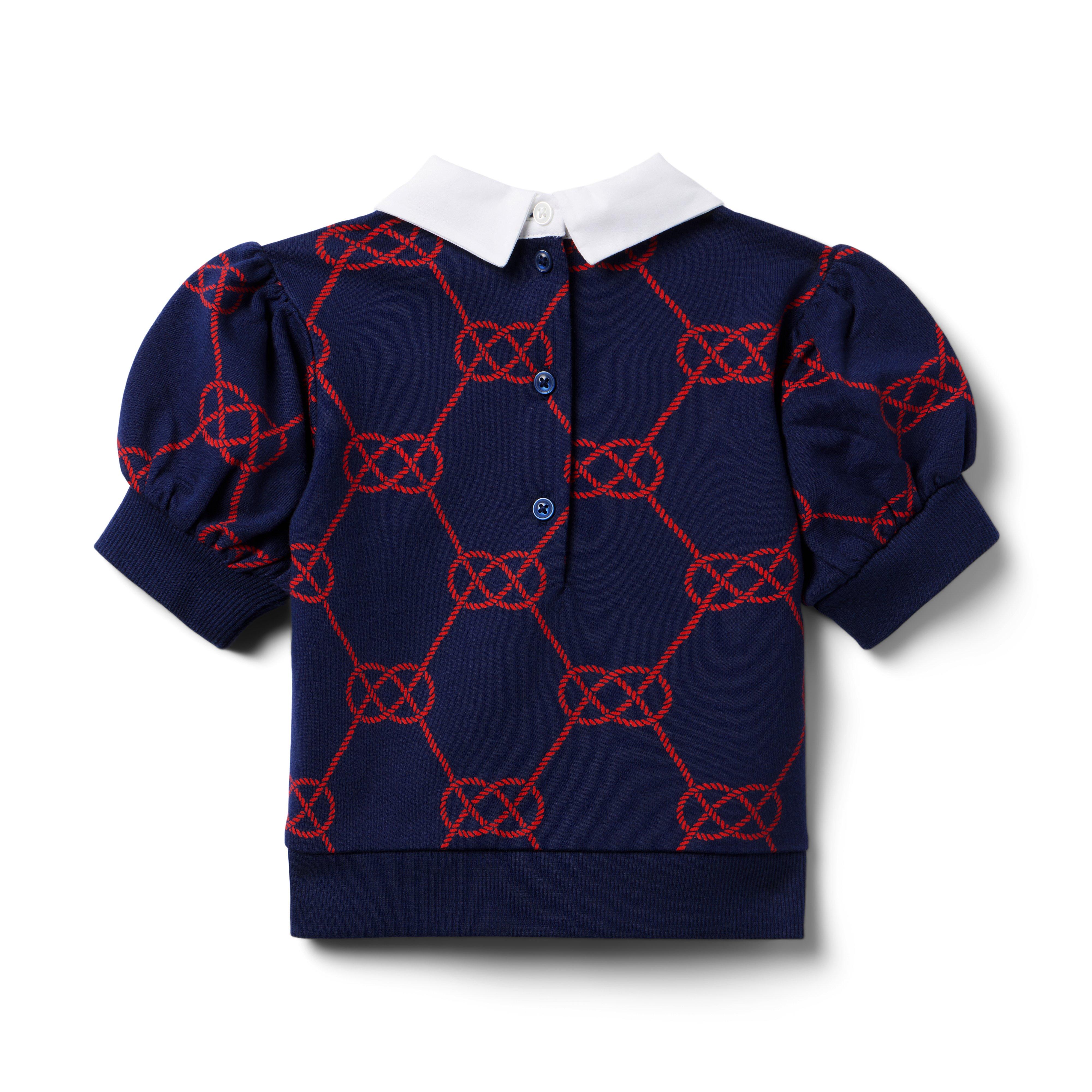 Nautical Collared Sweatshirt