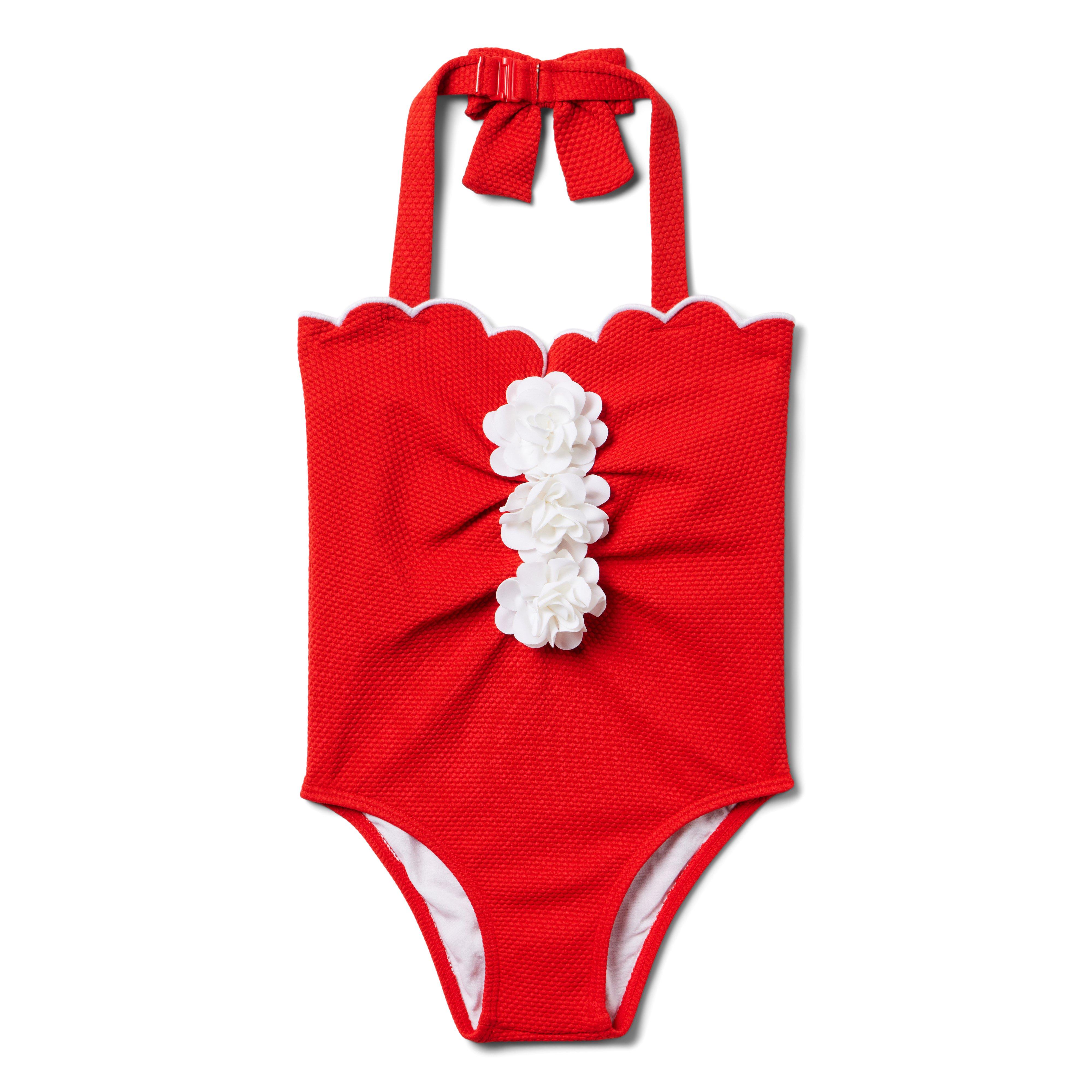 Recycled Rosette Halter Swimsuit image number 0