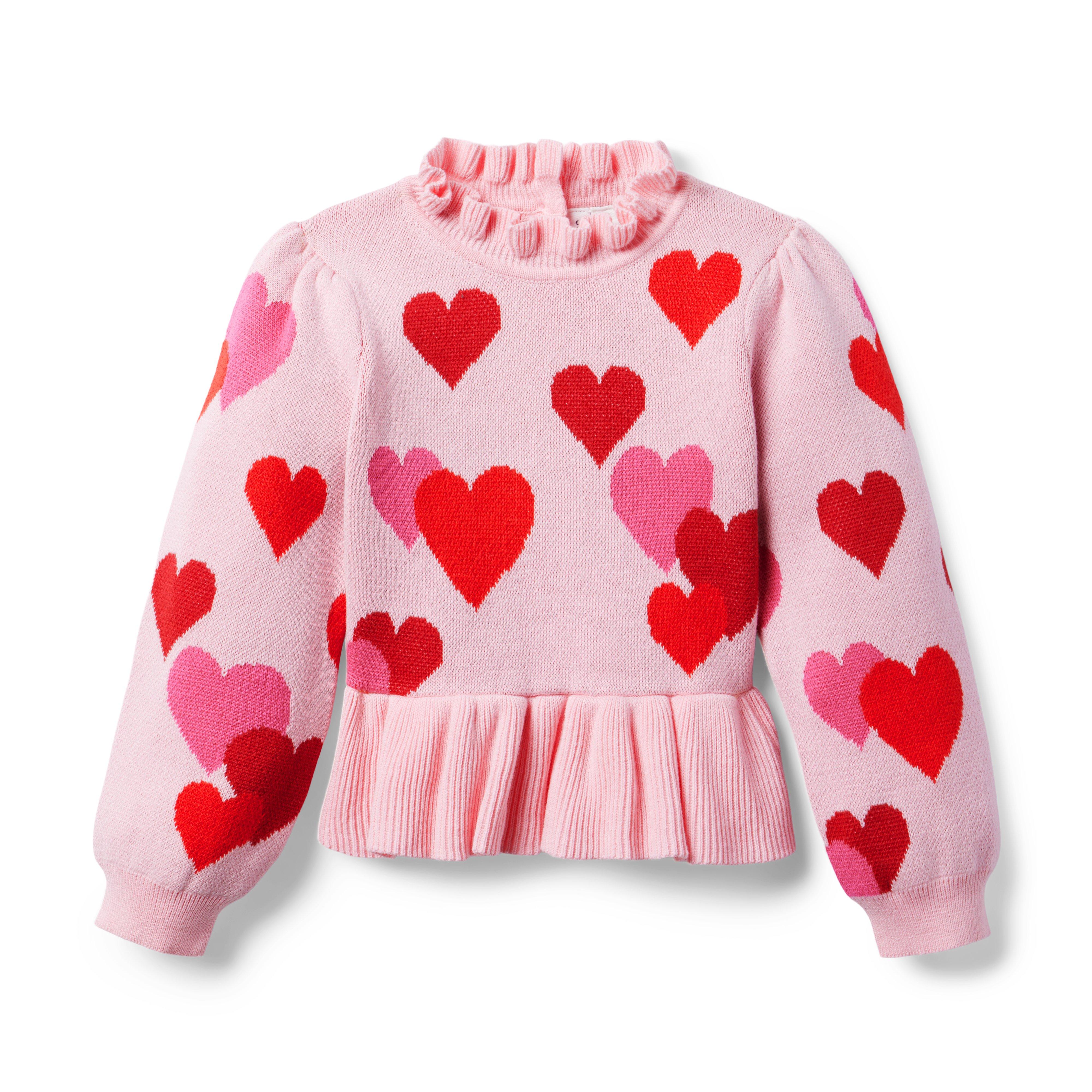 Heart Peplum Sweater image number 0