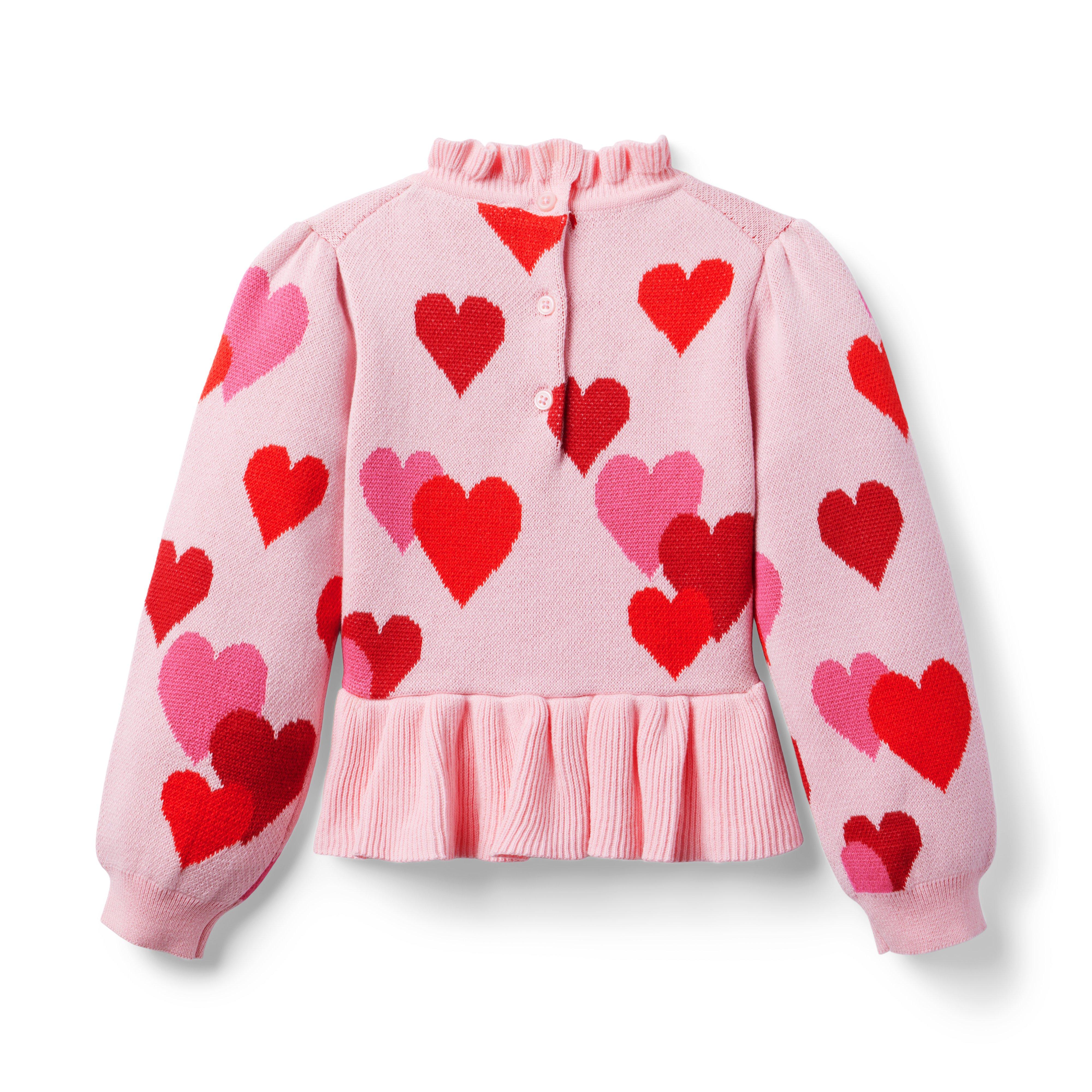 Heart Peplum Sweater image number 1