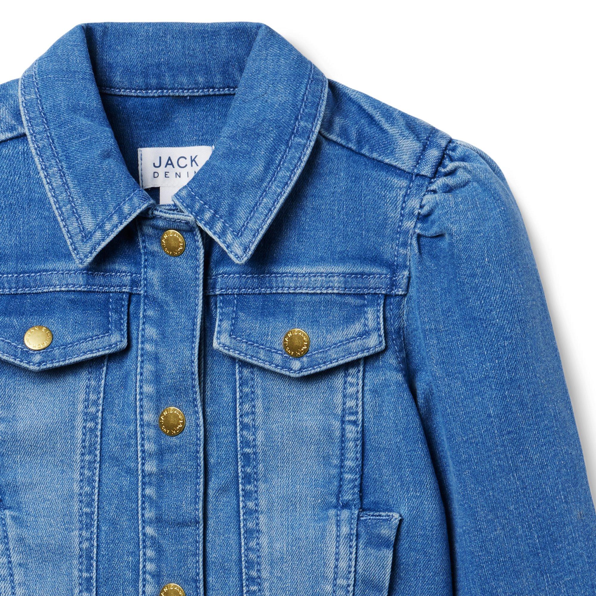 Denim Puff Sleeve Jacket image number 2