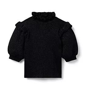 Sparkle Puff Sleeve Sweater