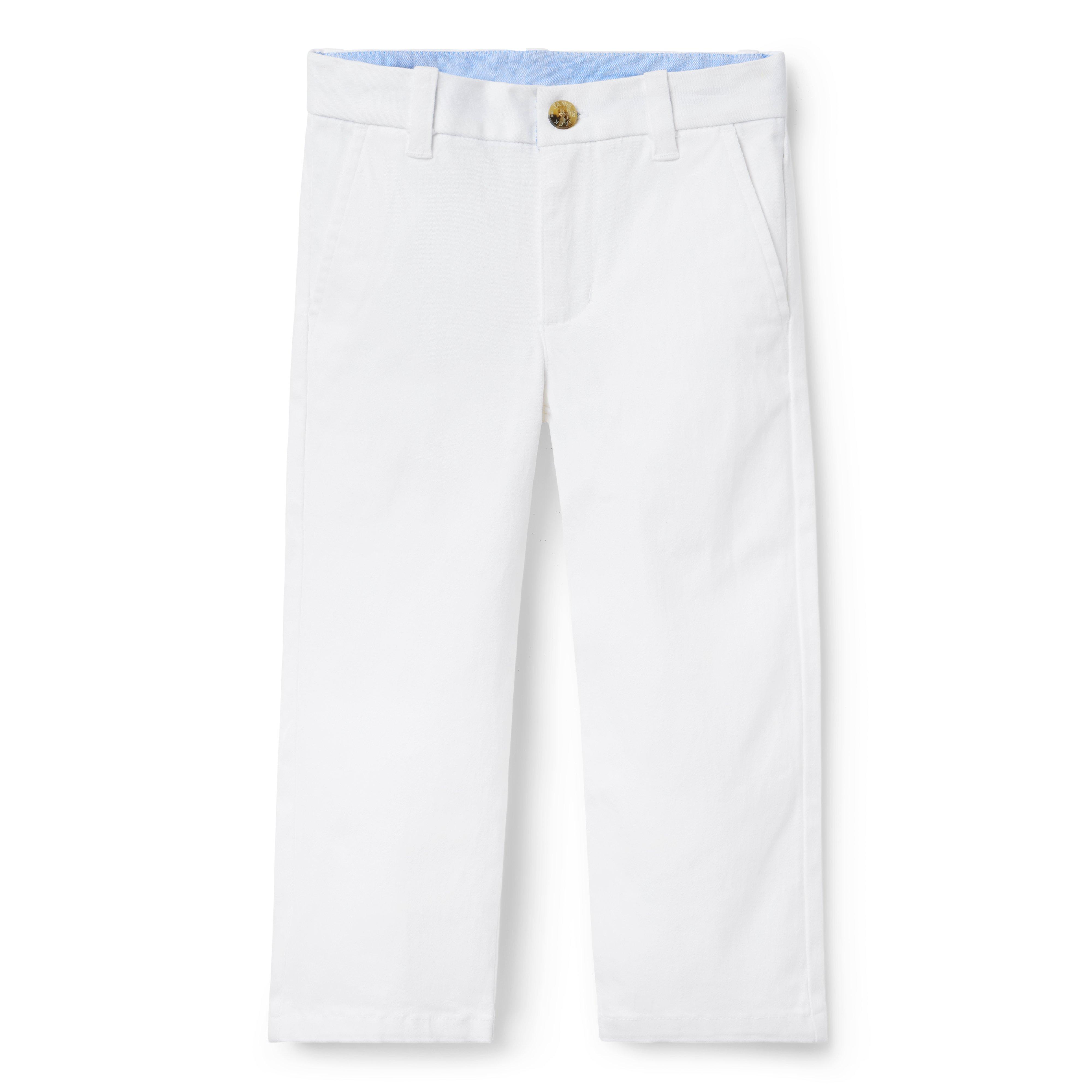 Boy Khaki Stretch Twill Pant by Janie and Jack