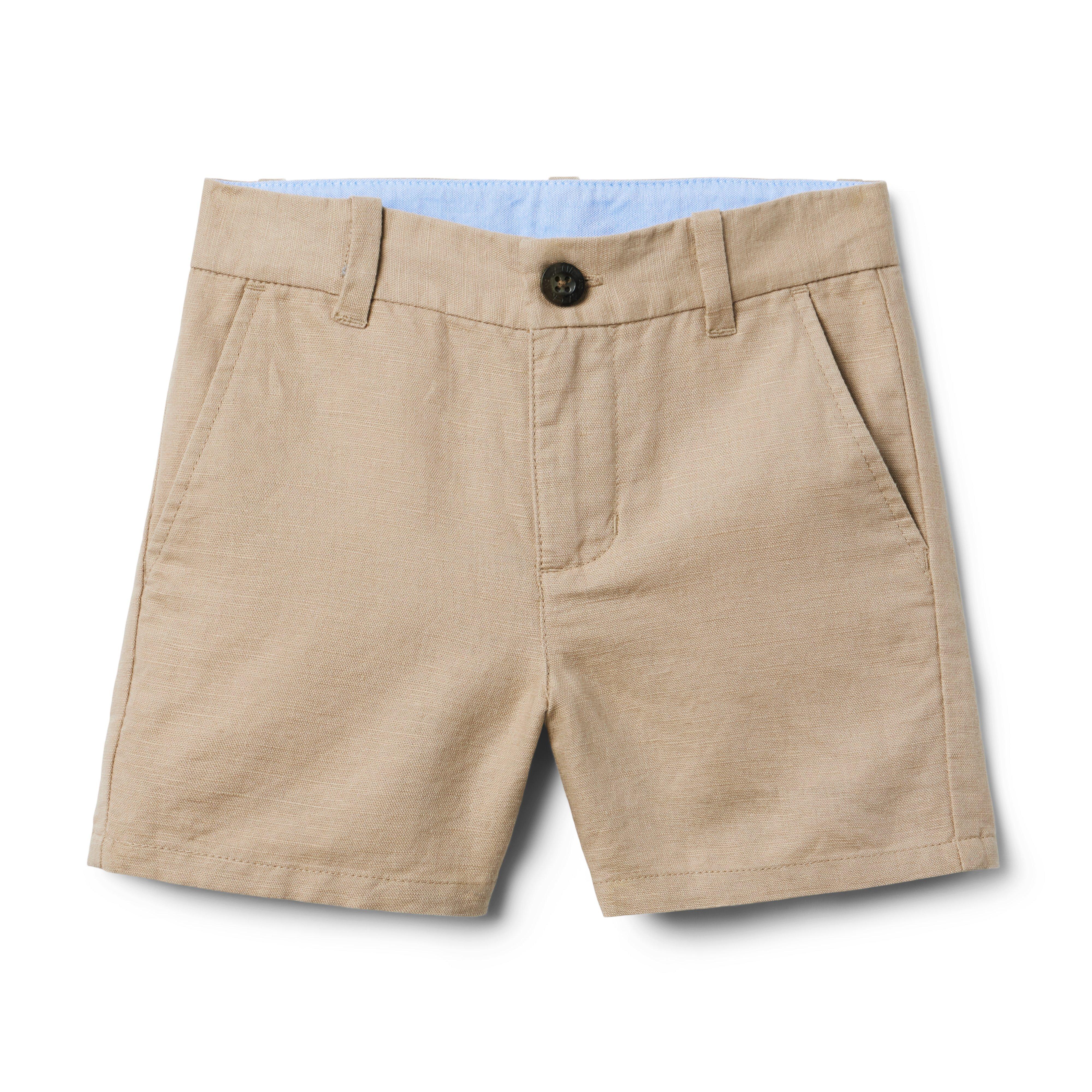 Boy Jack Khaki Linen-Cotton Short by Janie and Jack