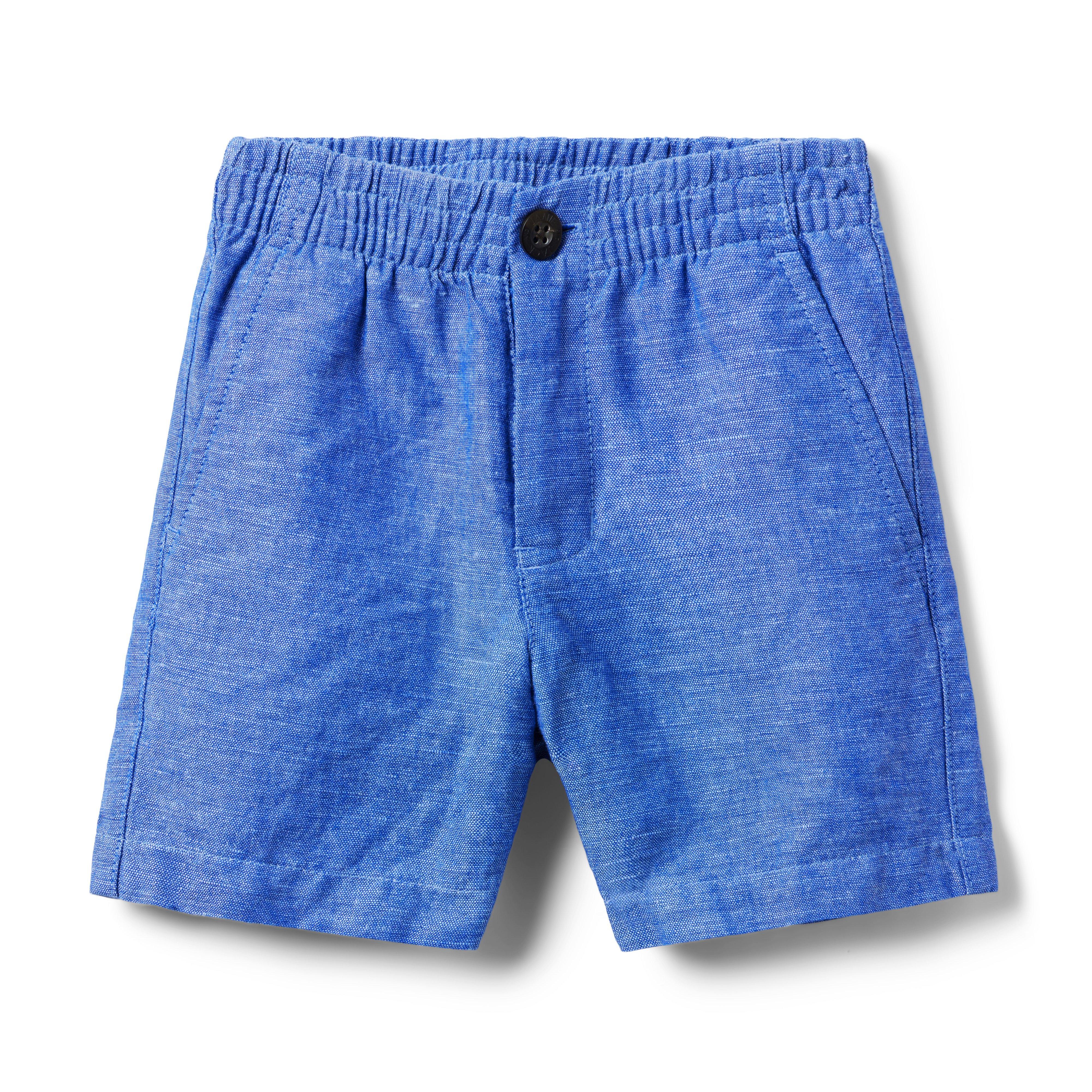 Linen-Cotton Pull-On Short