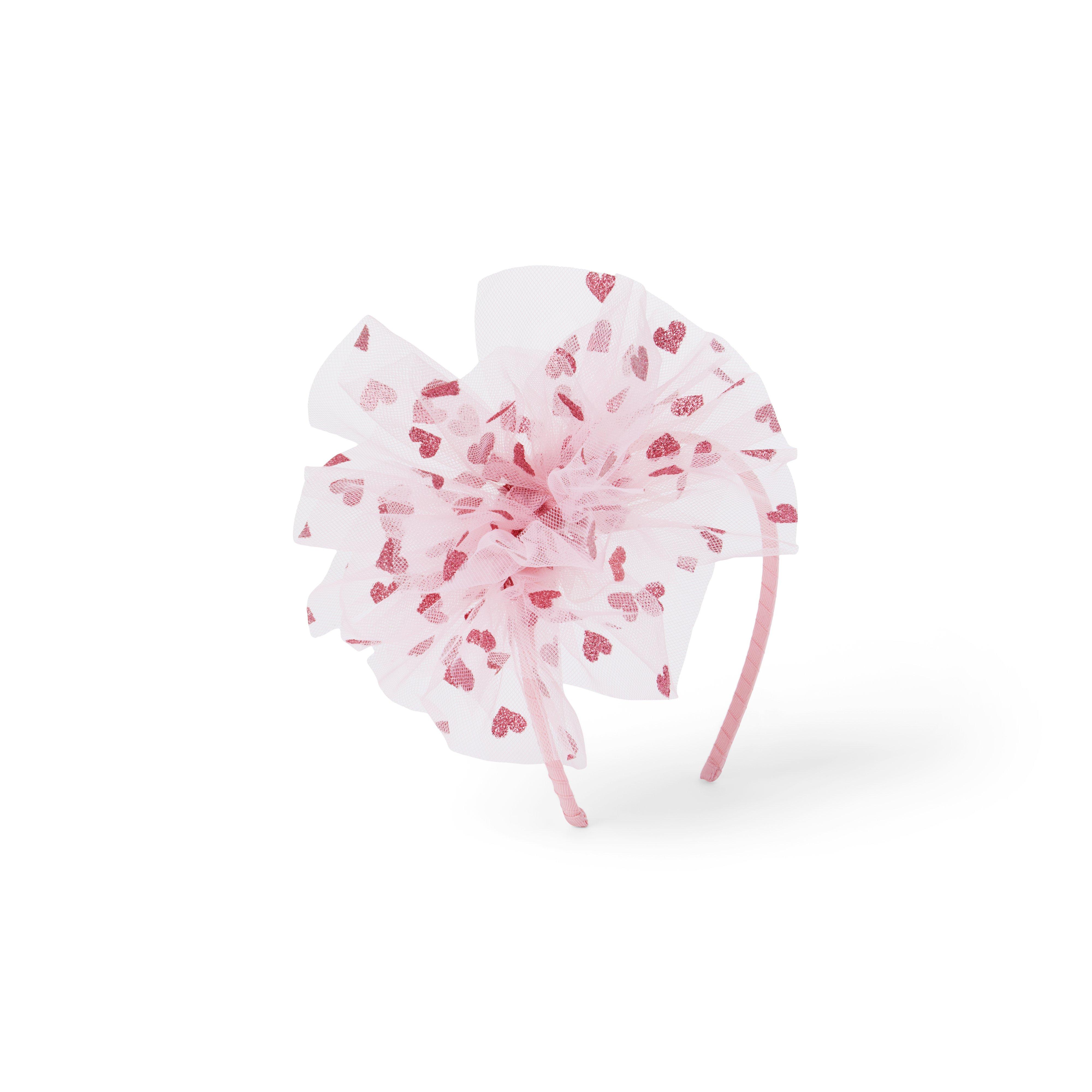 Sparkle Heart Tulle Headband image number 0