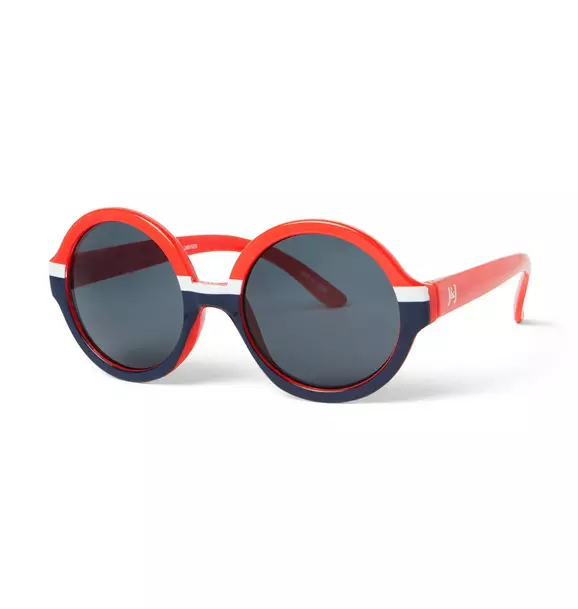 Colorblocked Round Sunglasses image number 0