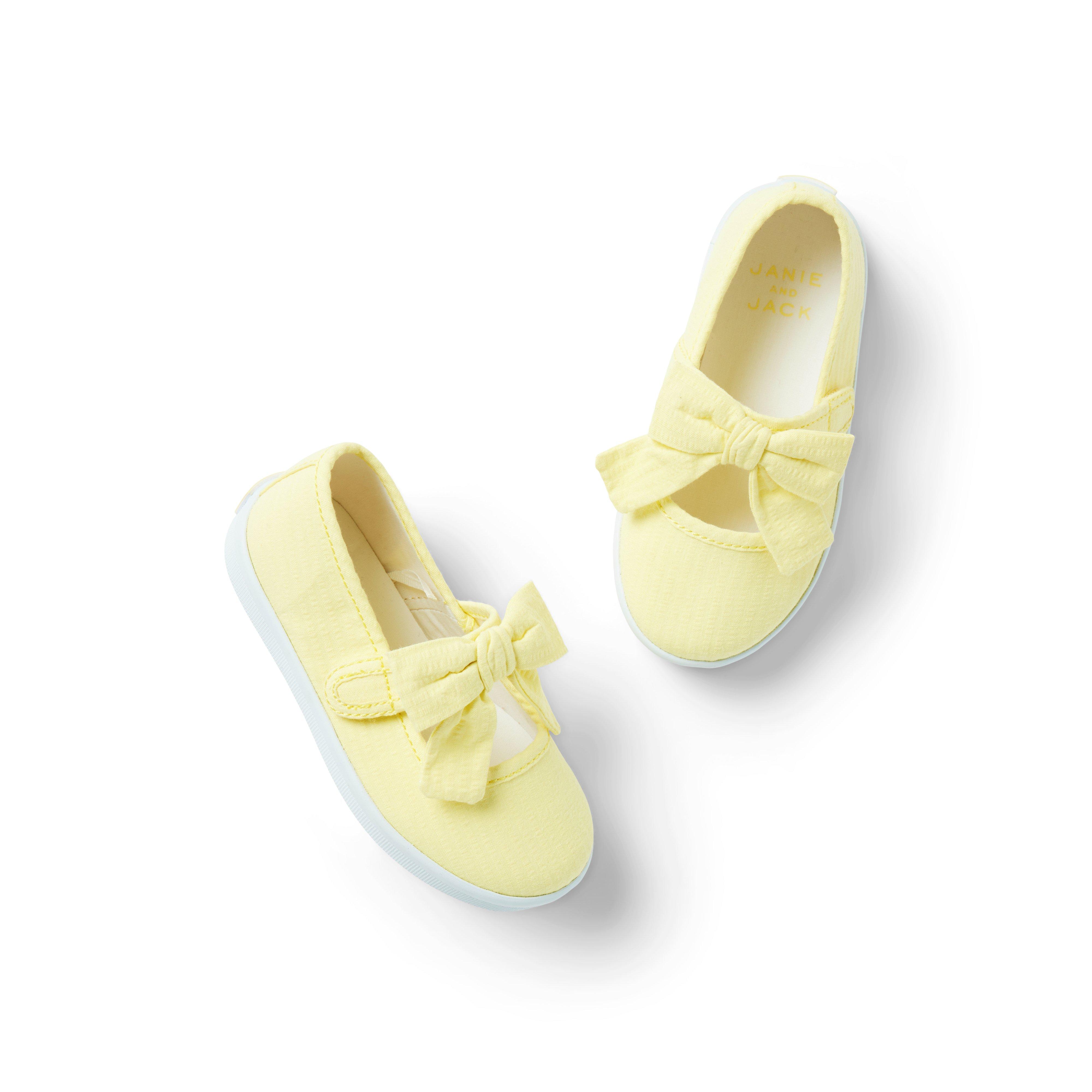 Seersucker Bow Sneaker