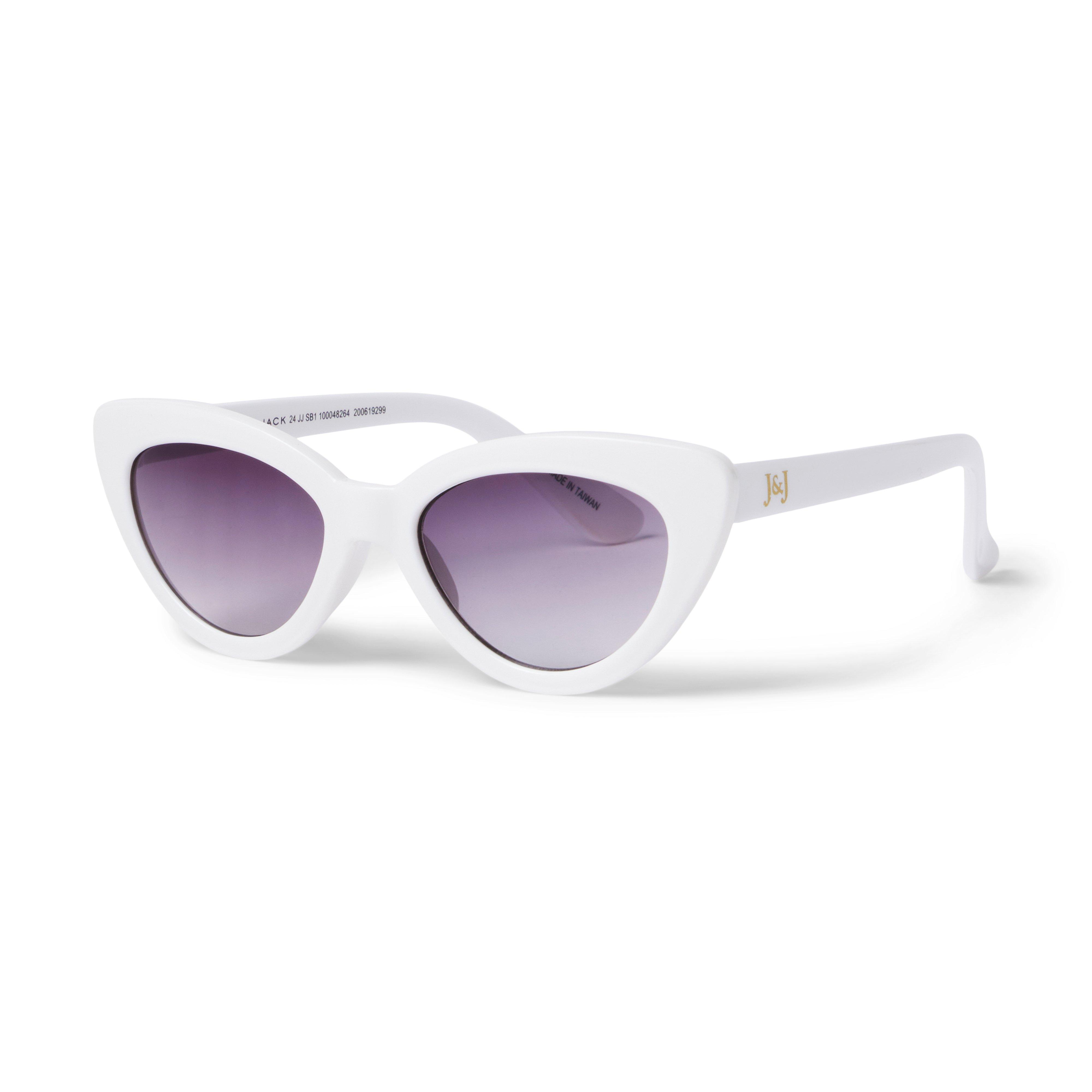 Newborn White Cat Eye Sunglasses by Janie and Jack