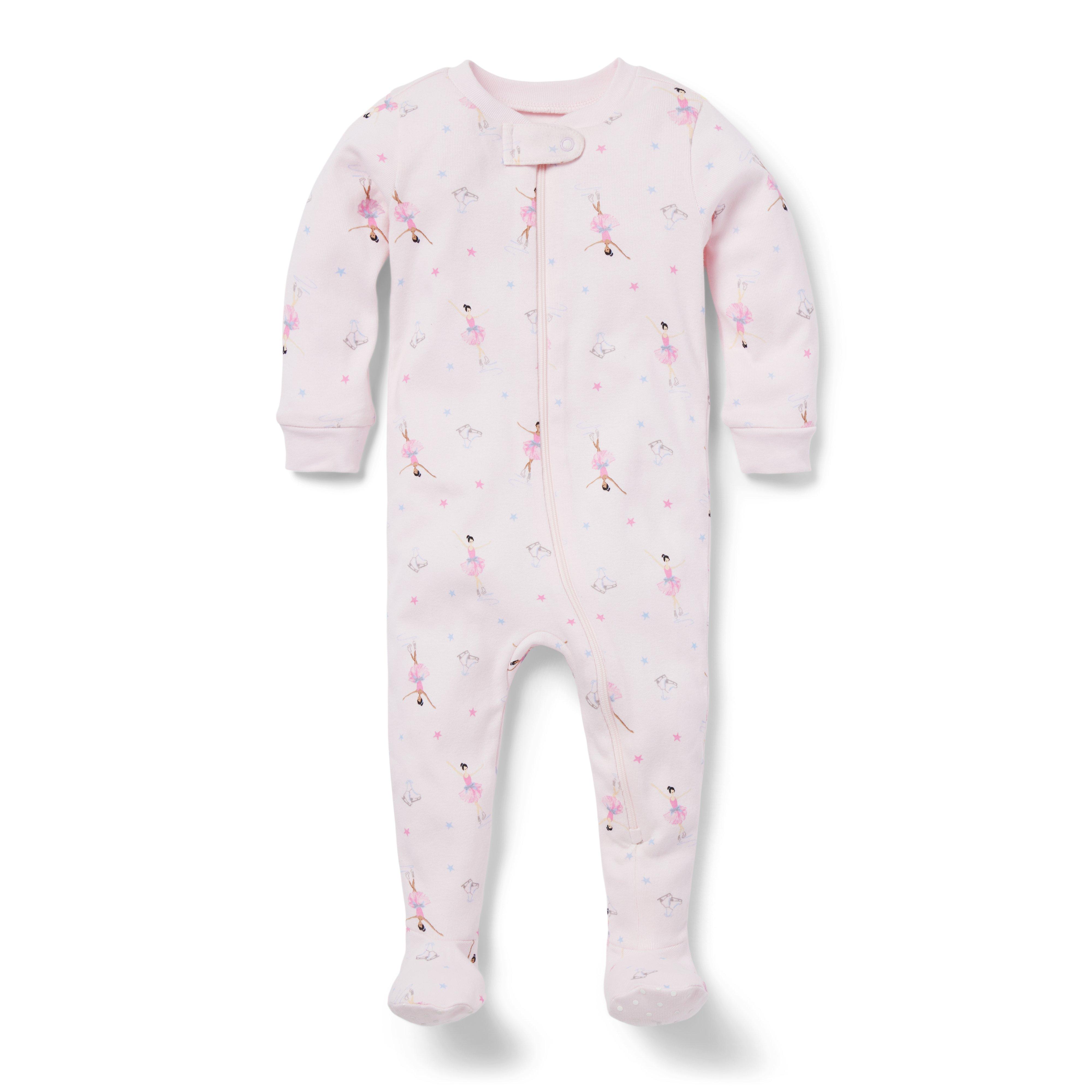 Baby Good Night Footed Pajamas in Ice Skater image number 0