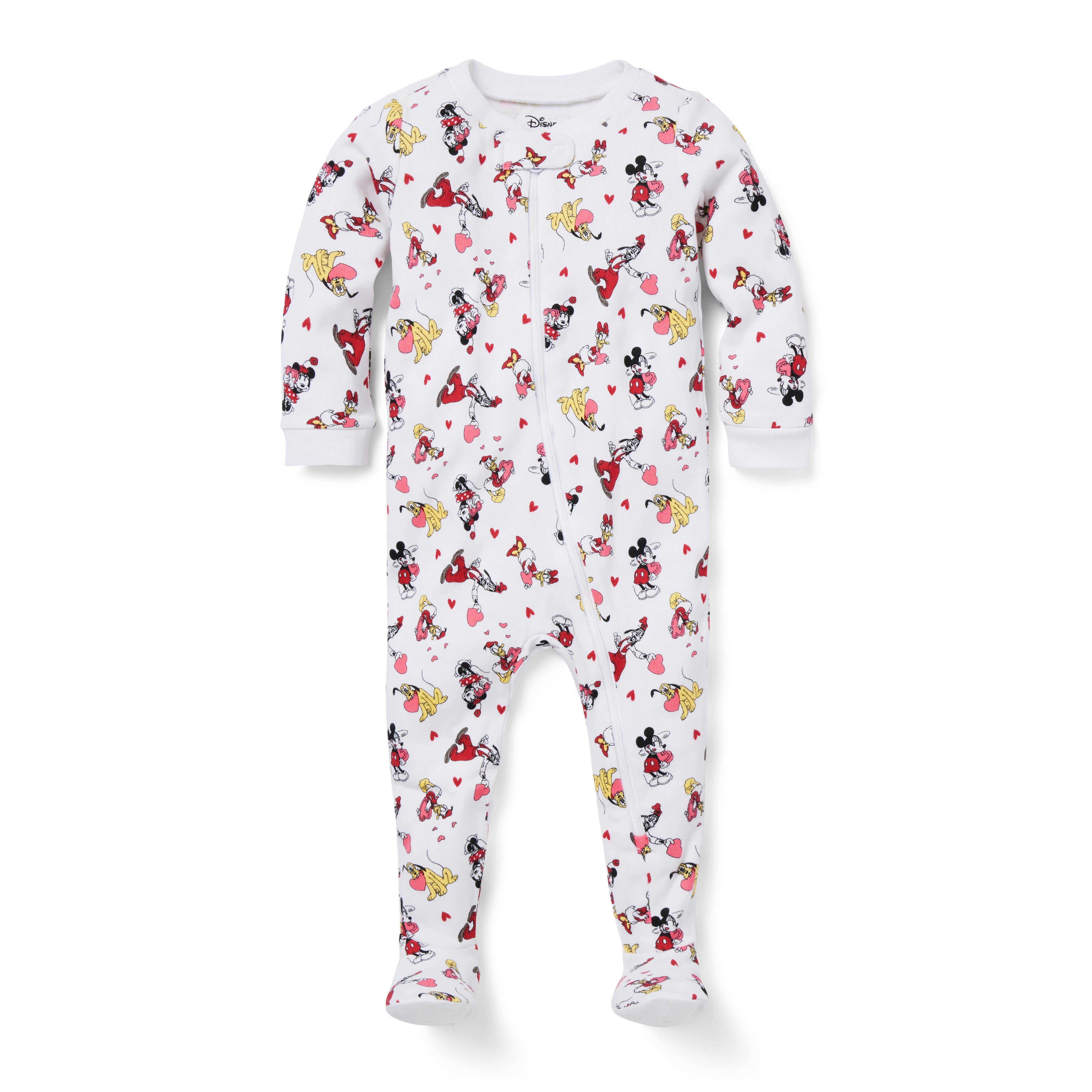 Baby Good Night Footed Pajamas in Disney Mickey Mouse Valentine image number 0