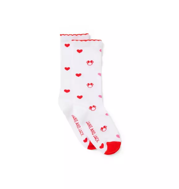 Disney Minnie Mouse Heart Sock image number 0