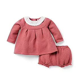 Baby Quilted Collared Matching Set