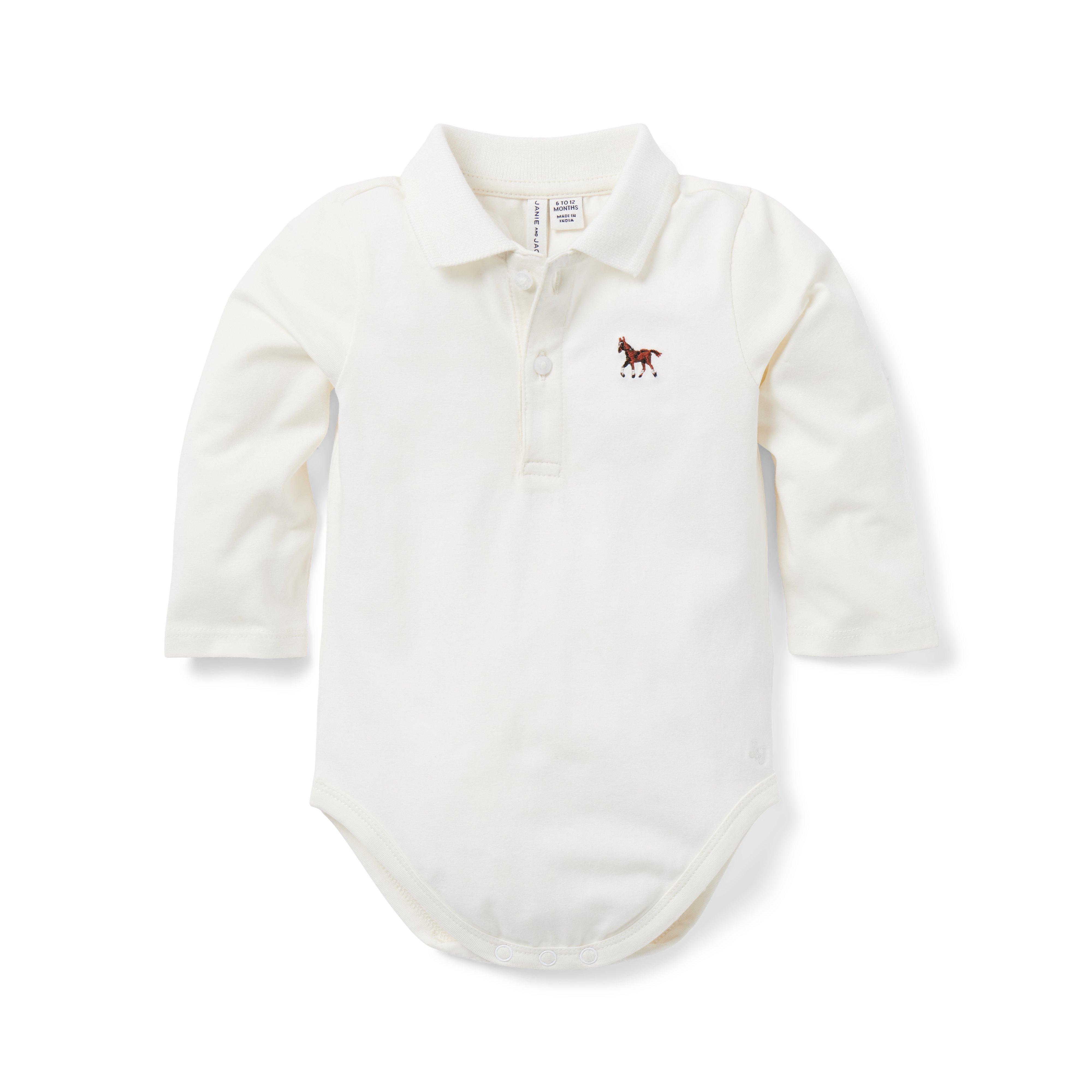 Baby Horse Polo Bodysuit image number 0