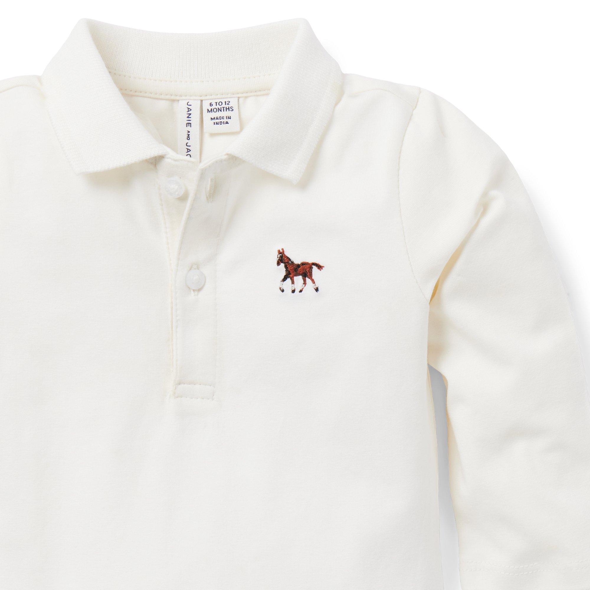 Baby Horse Polo Bodysuit image number 1