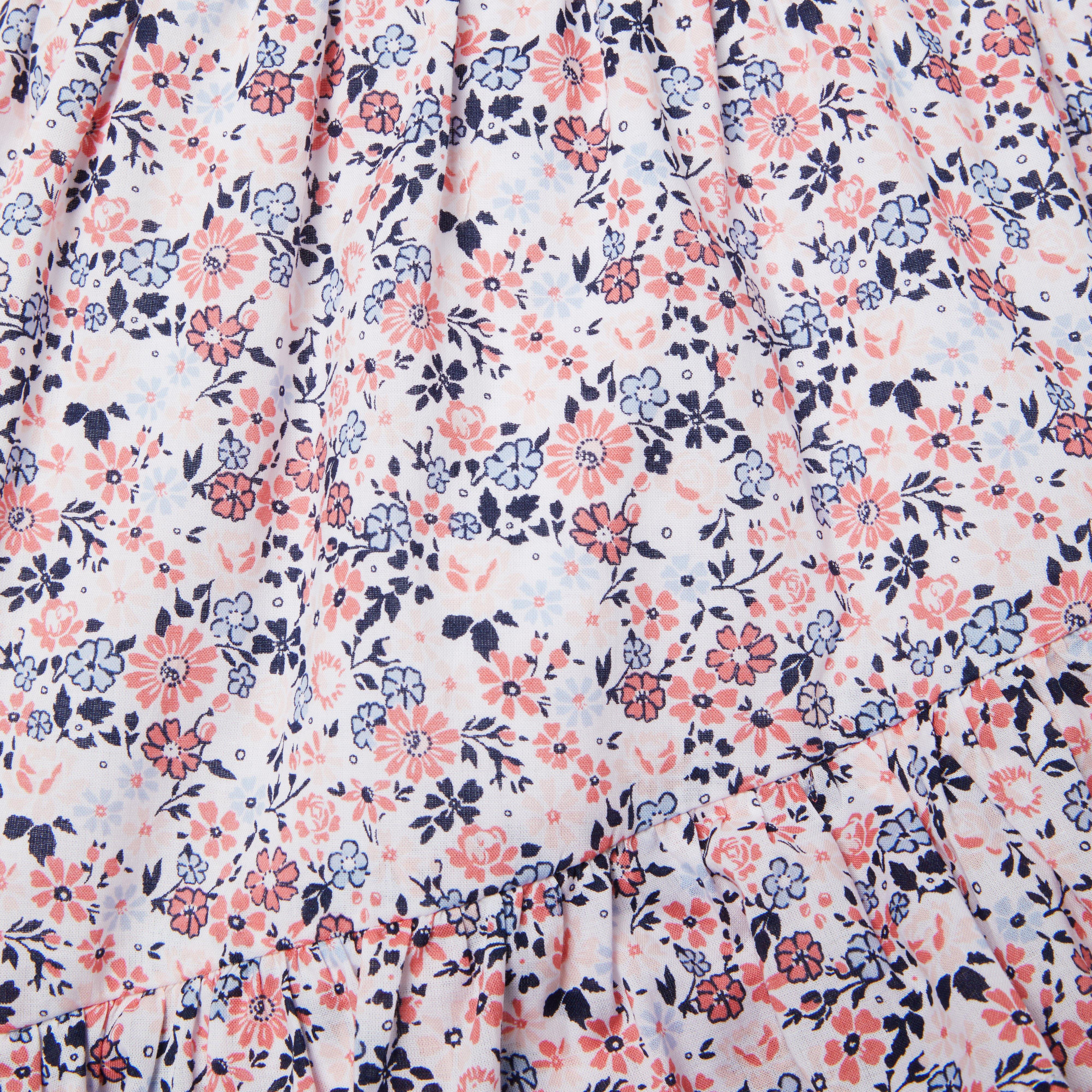 Floral Ruffle Wrap Sundress image number 2