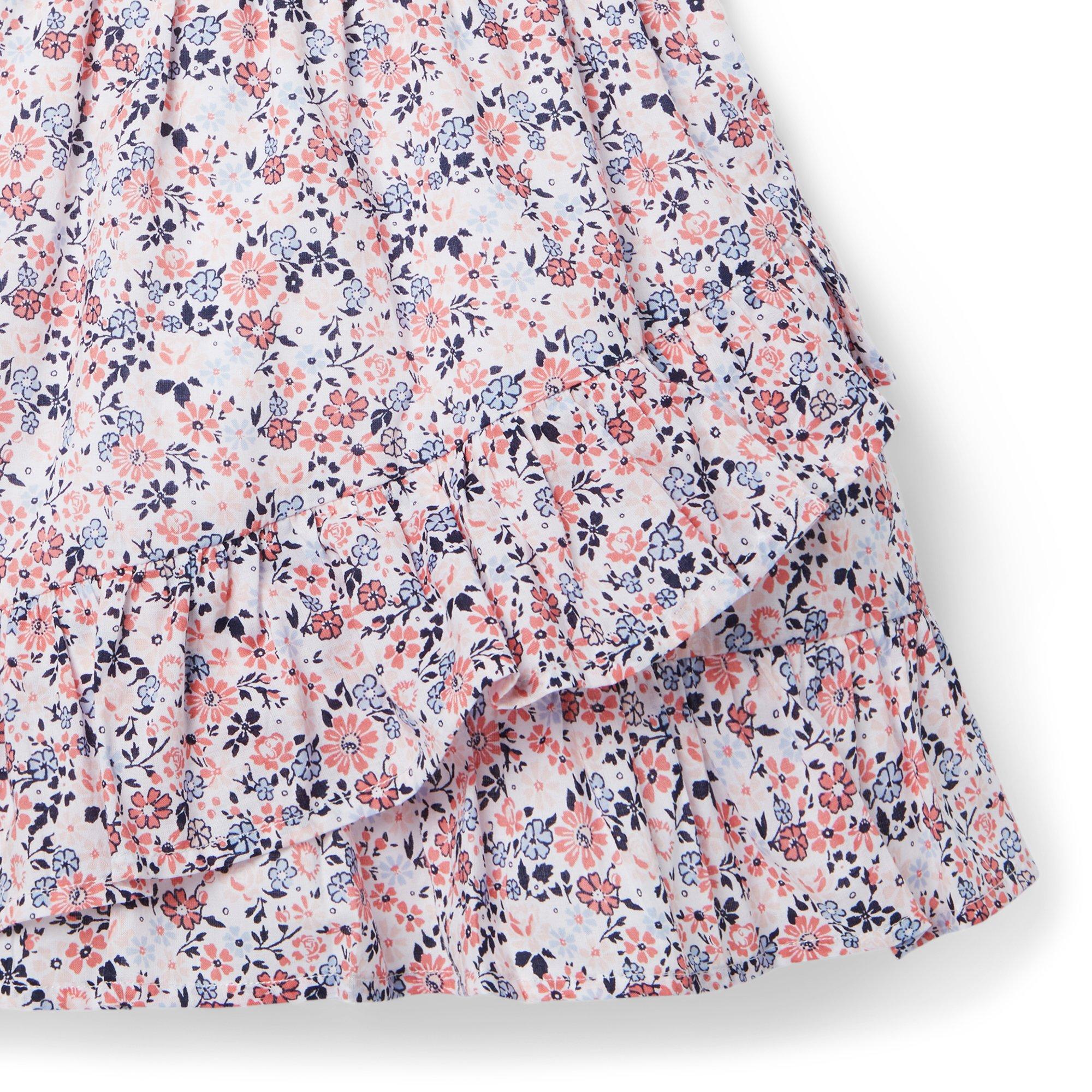 Floral Ruffle Wrap Sundress image number 4