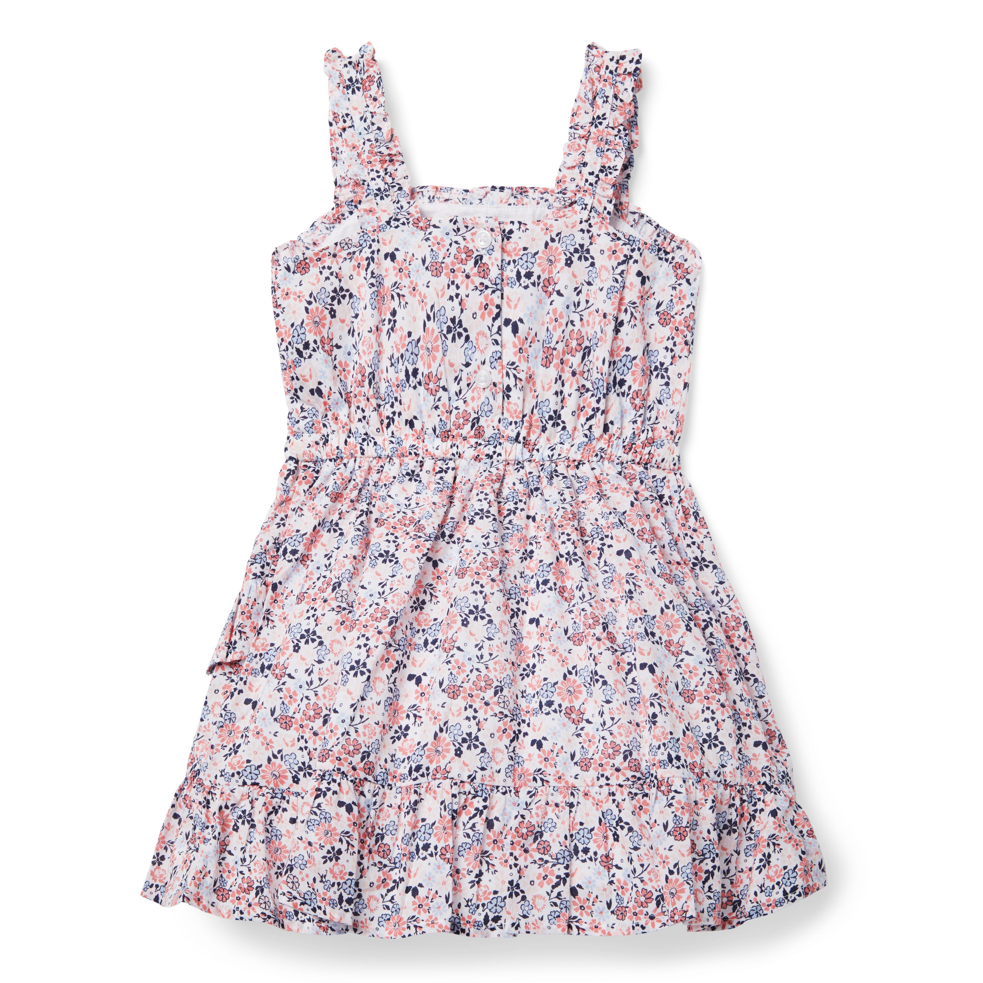 Floral Ruffle Wrap Sundress image number 3