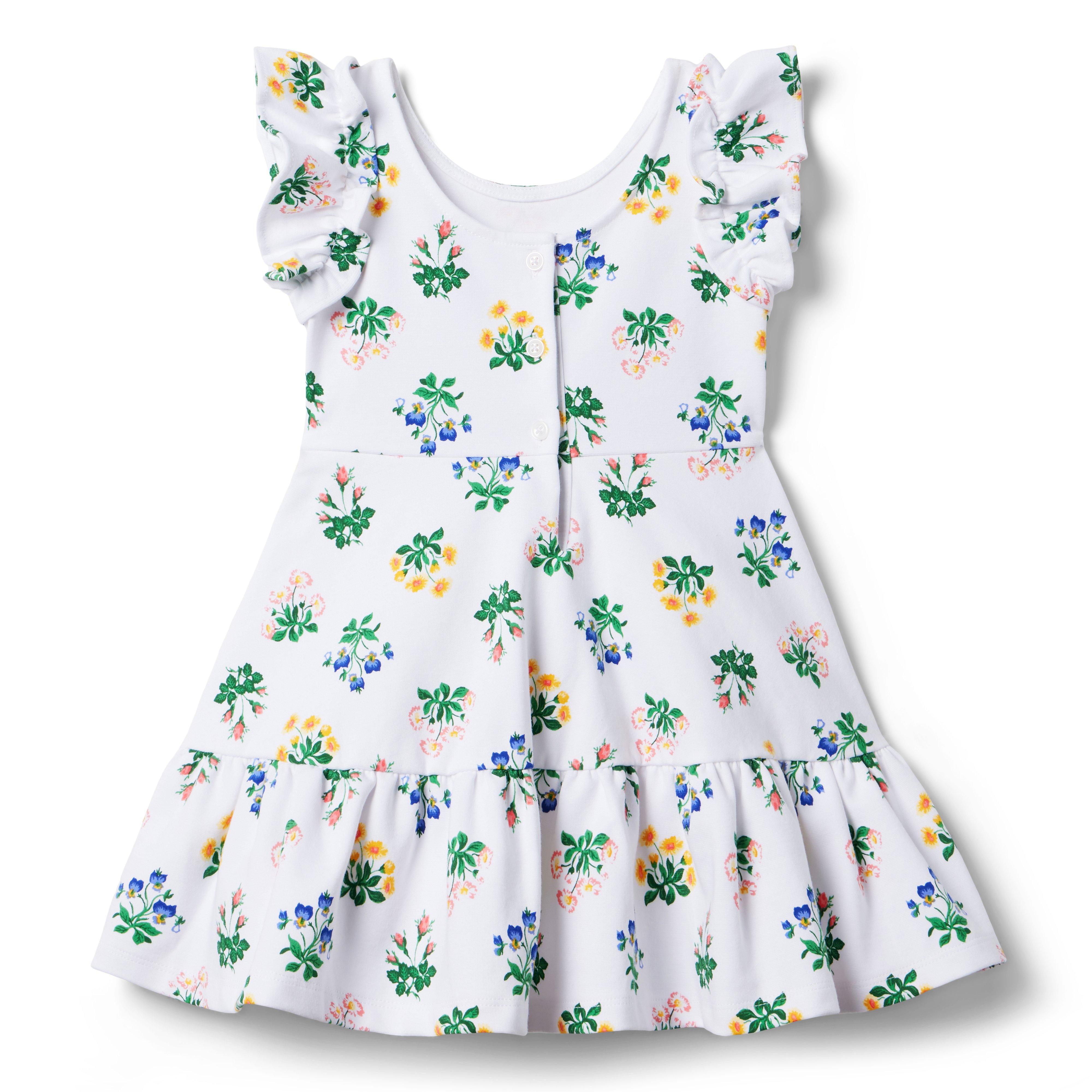 Floral Ruffle Ponte Dress image number 3