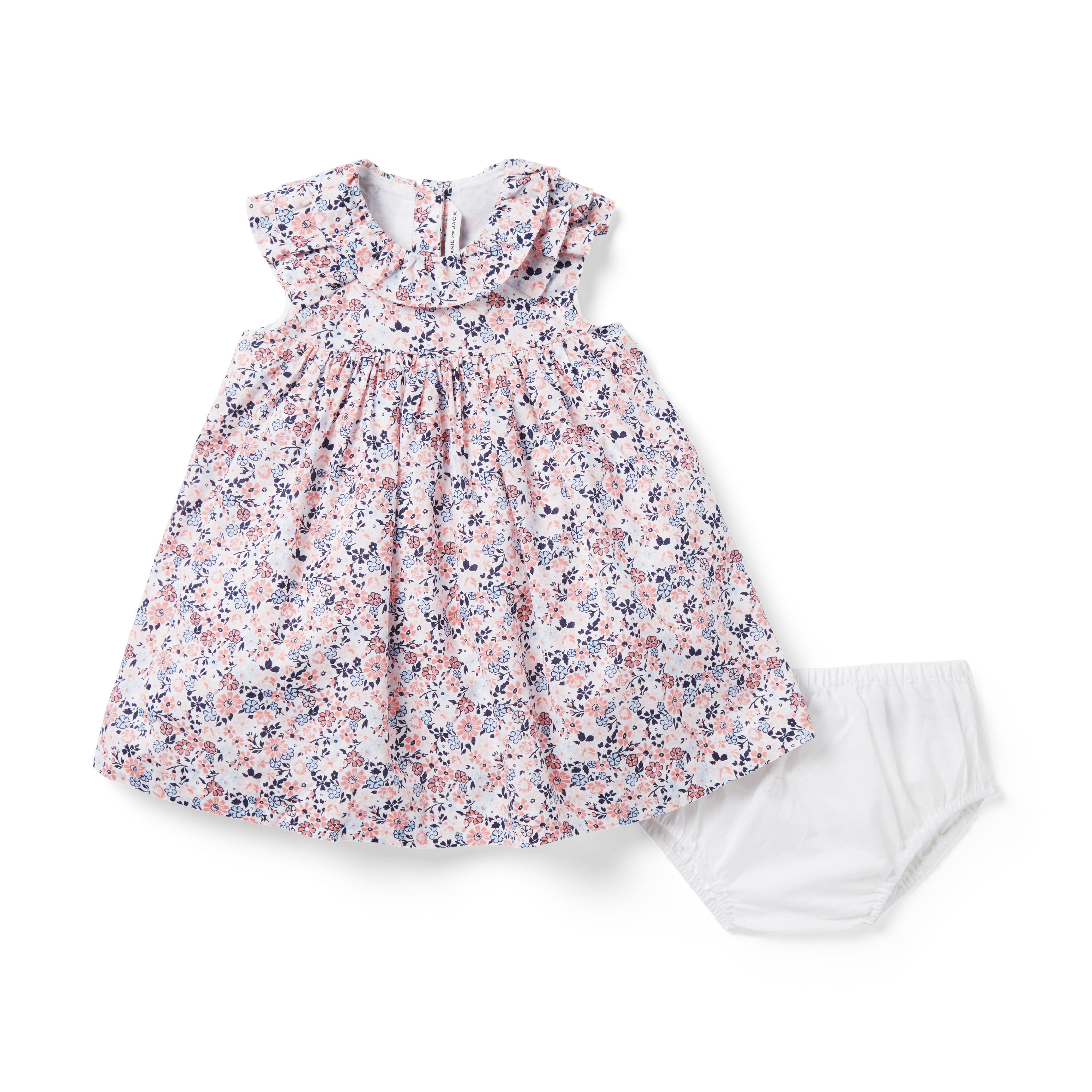 Baby Floral Ruffle Dress image number 4