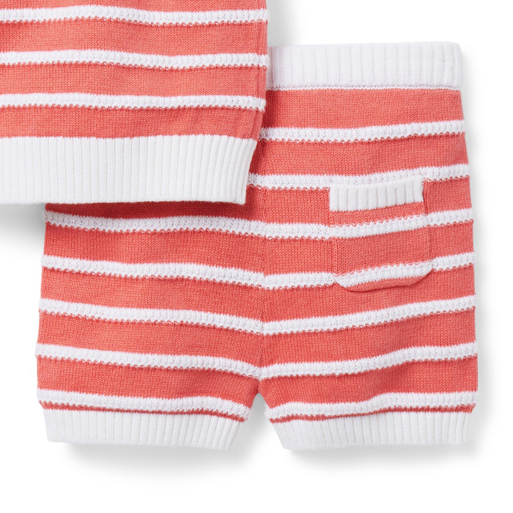 Baby Striped Sweater Matching Set image number 4