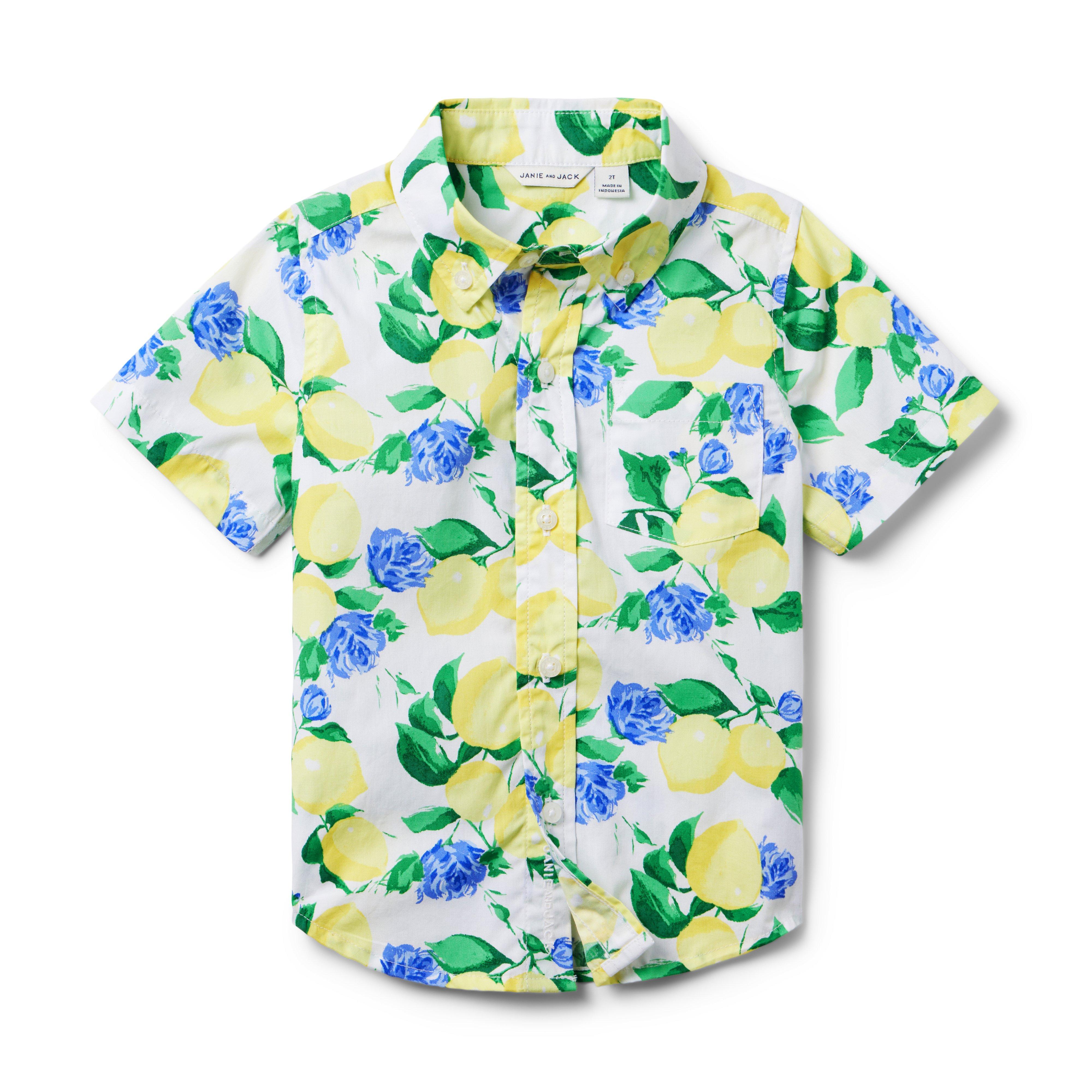 Lemon Poplin Shirt