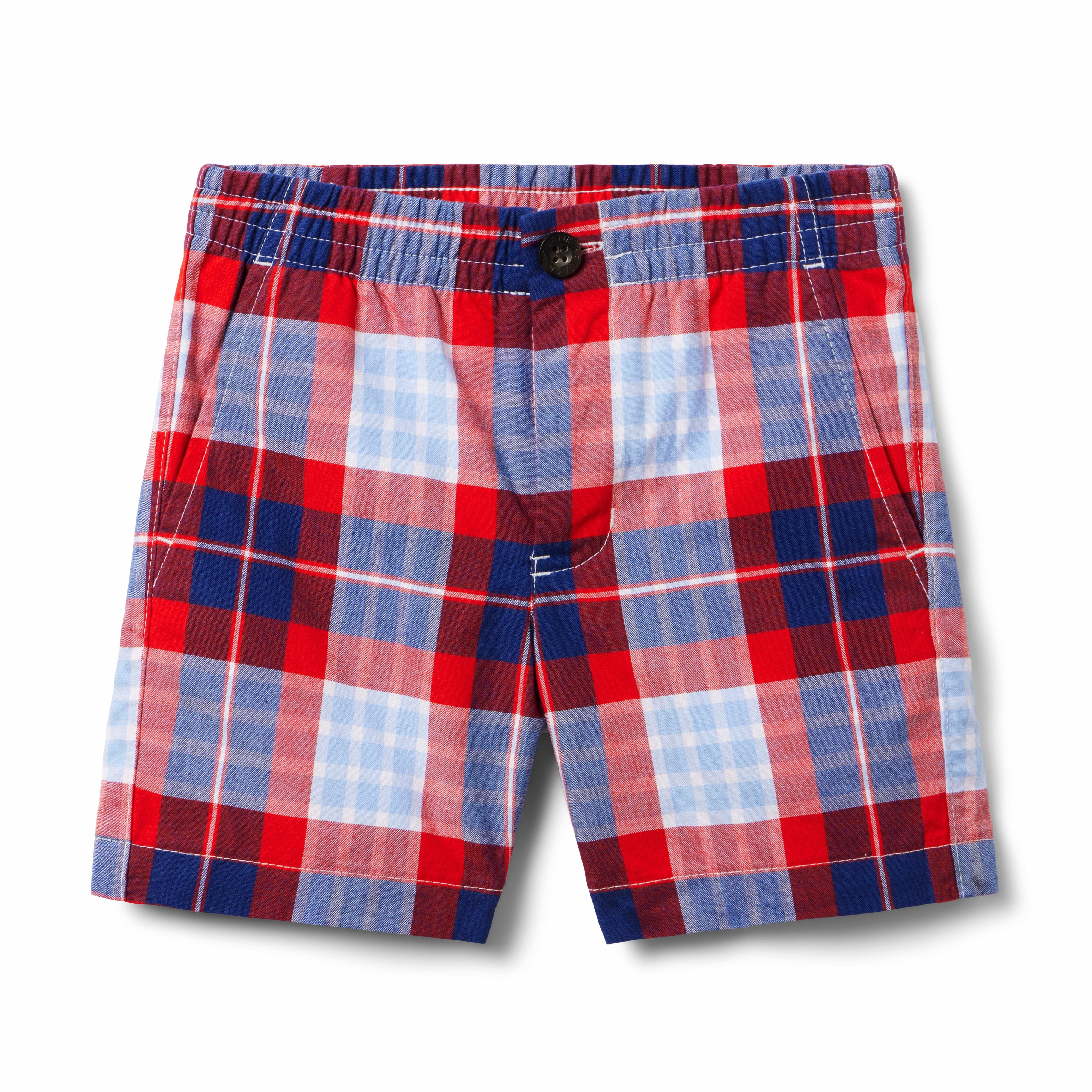 Plaid Poplin Pull-On Short image number 0