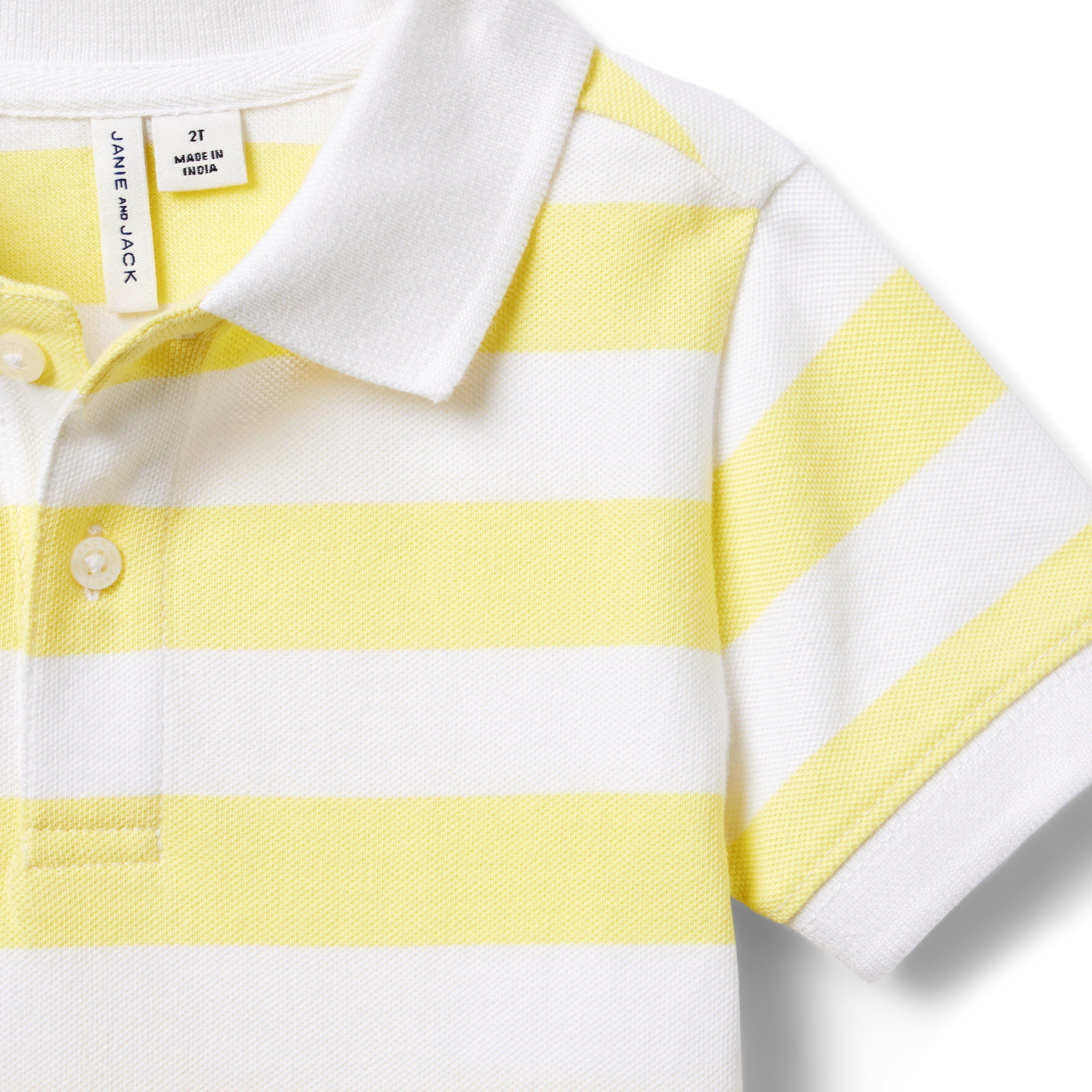 The Classic Striped Pique Polo image number 2