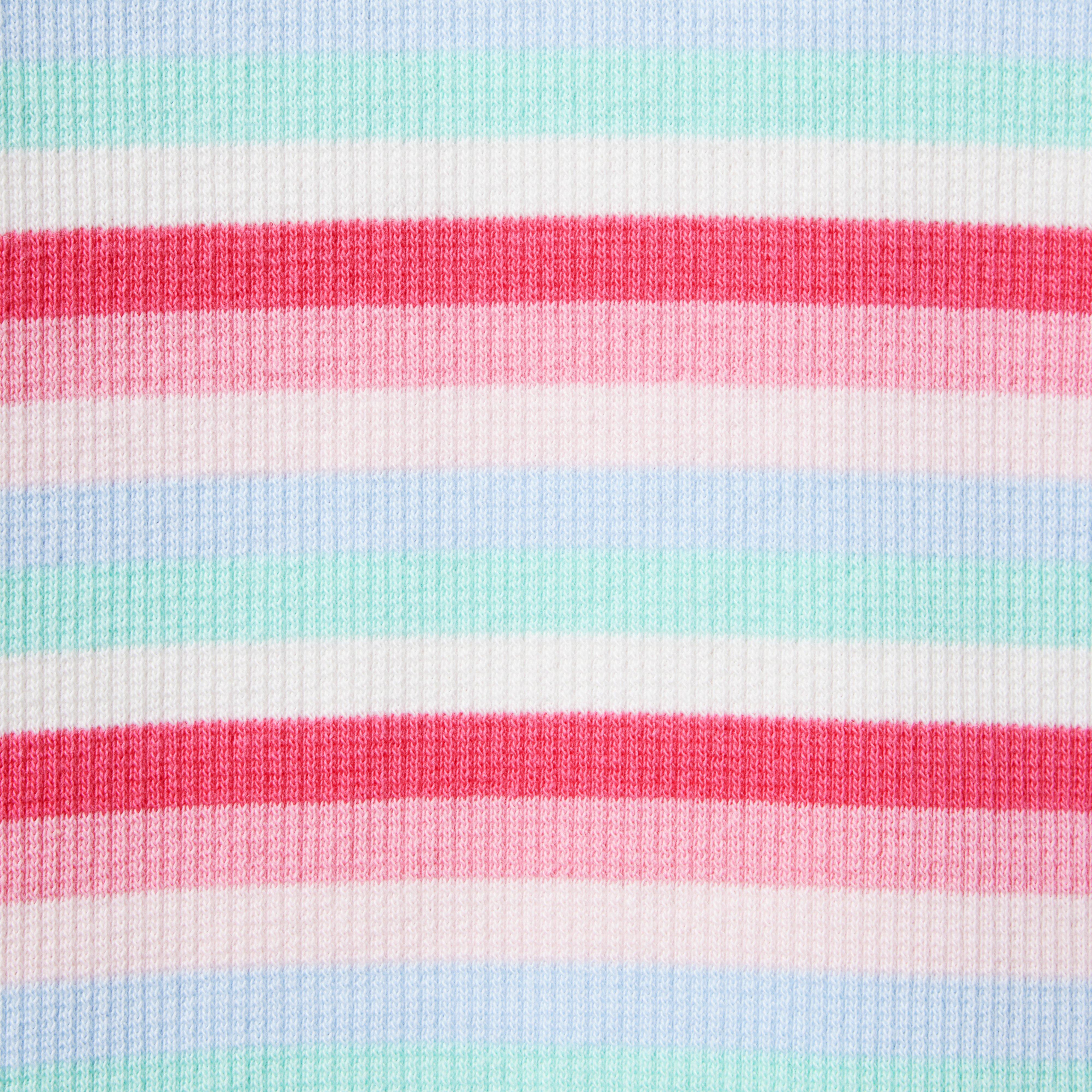 Striped Ribbed Ruffle Turtleneck image number 2