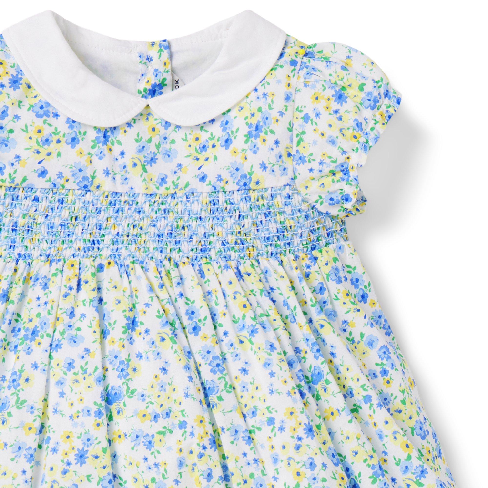 White floral baby clearance dress