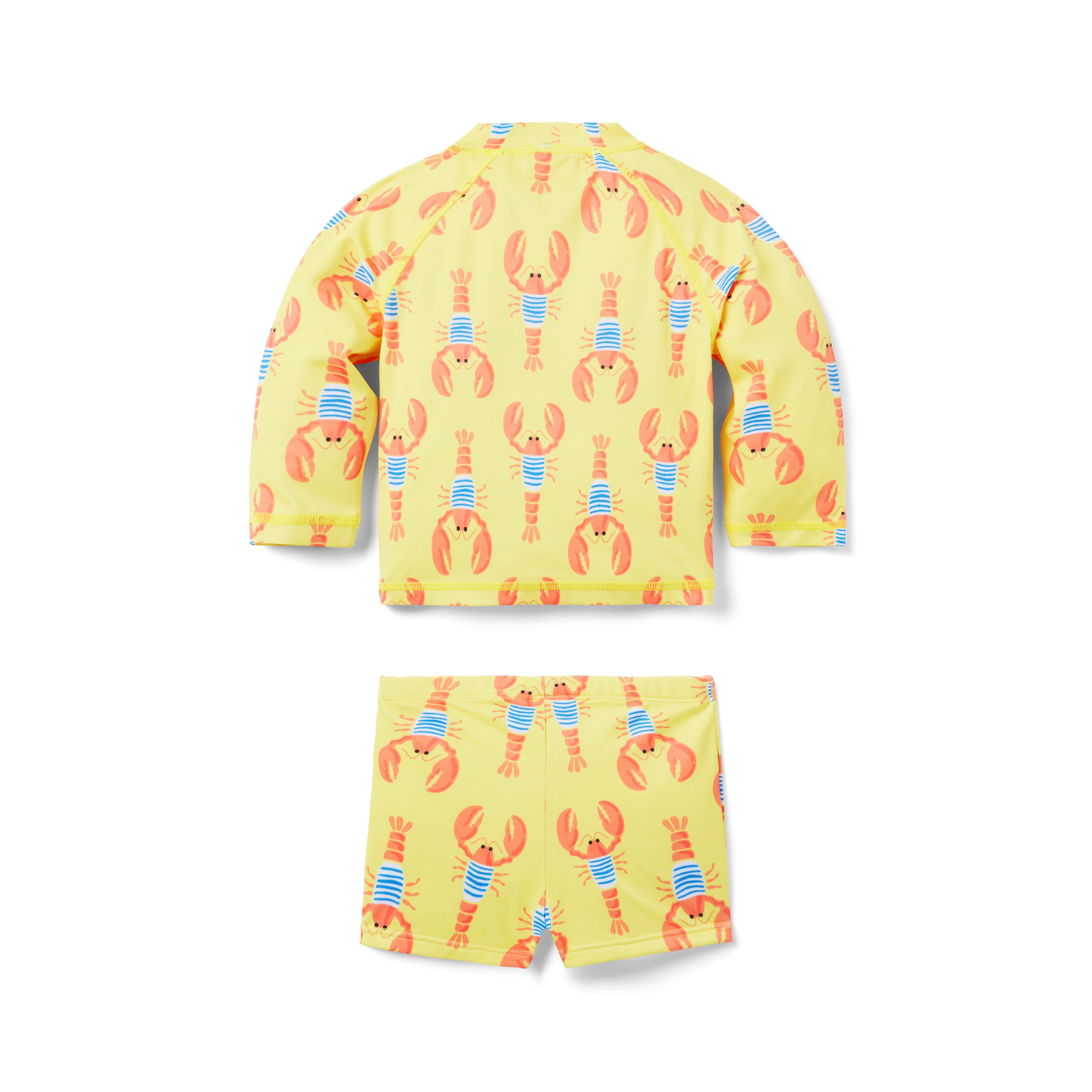 Baby Recycled Lobster Rash Guard Swimsuit