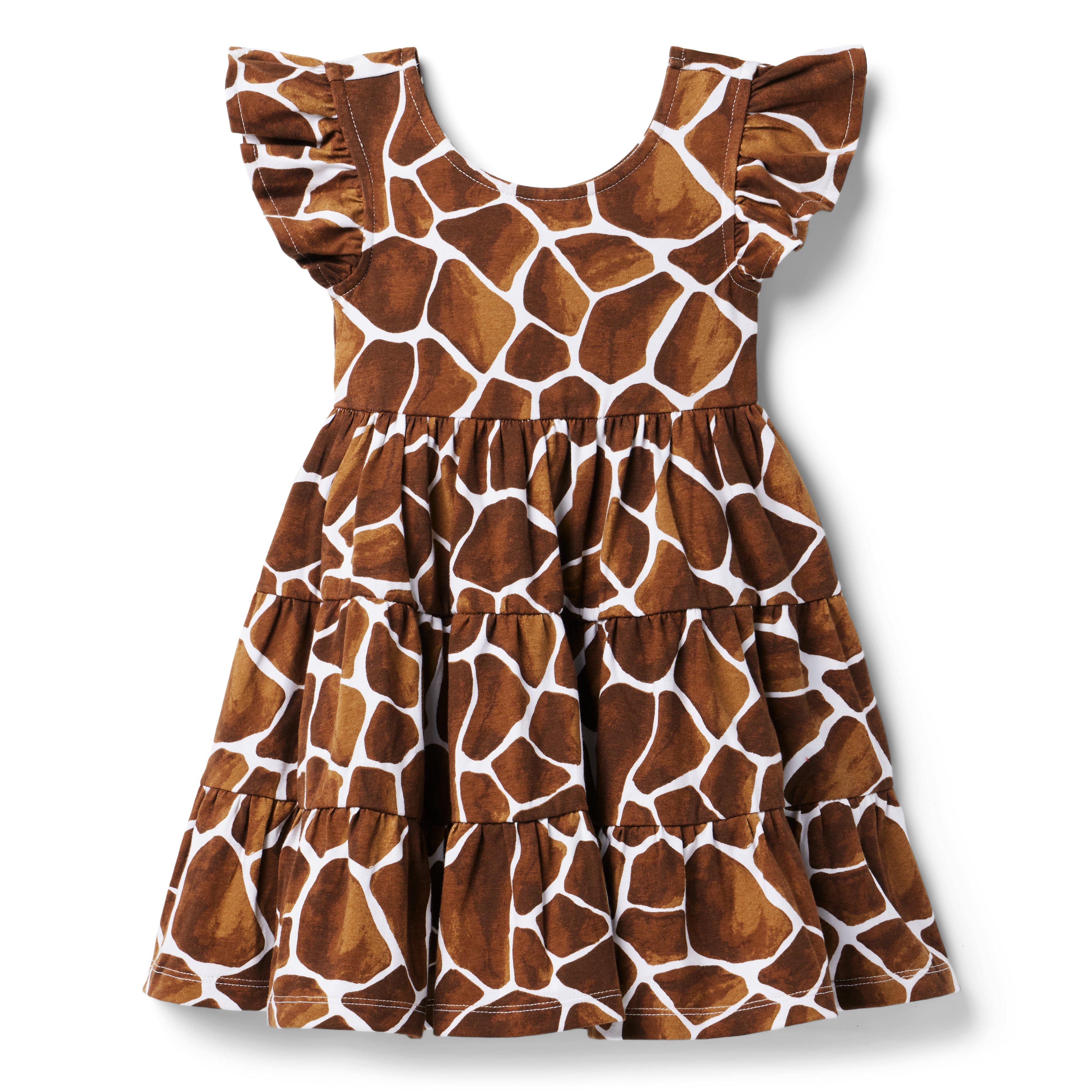 Giraffe Flutter Sleeve Dress