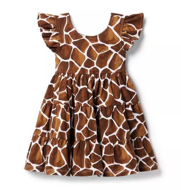 Giraffe Flutter Sleeve Dress image number 0