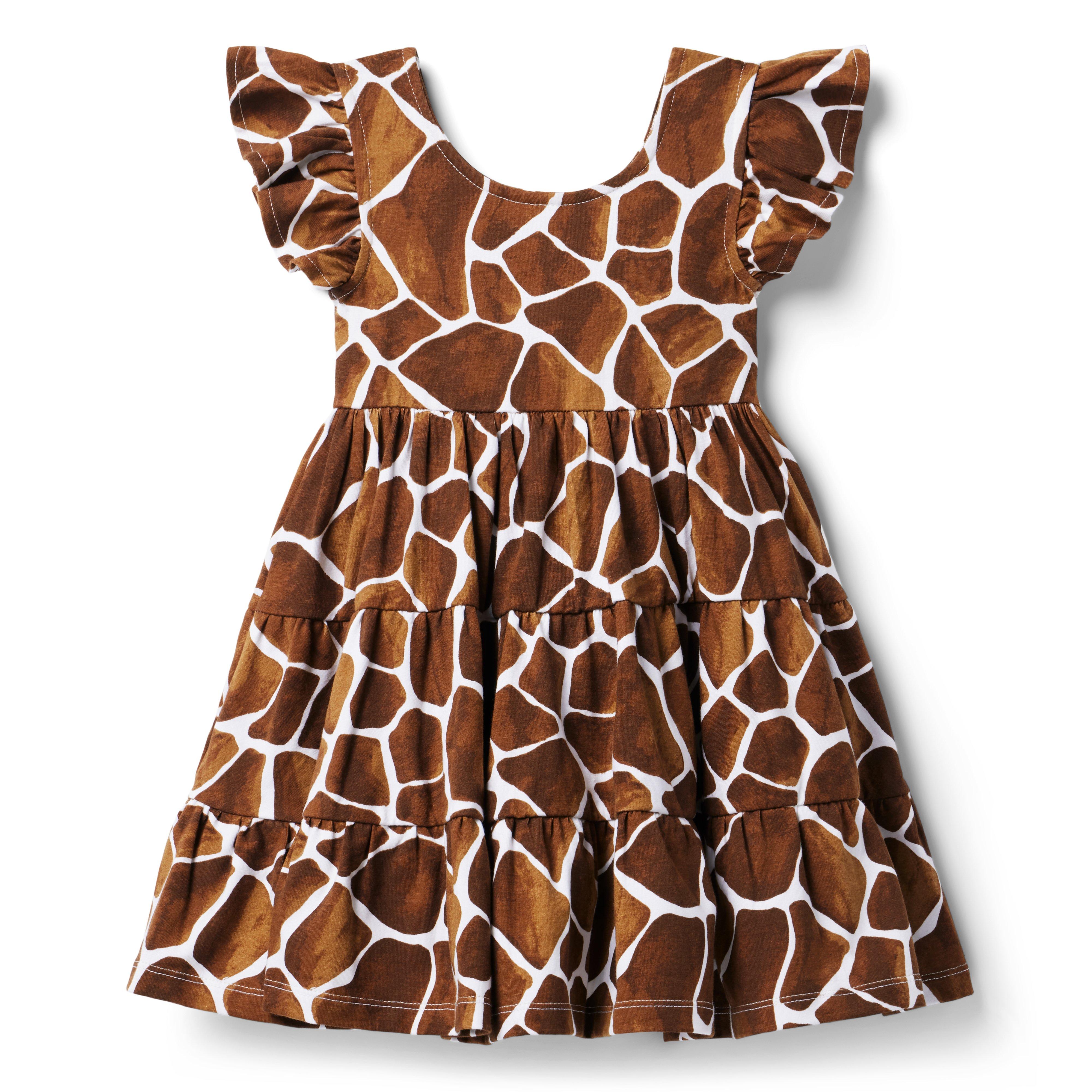 Giraffe Flutter Sleeve Dress