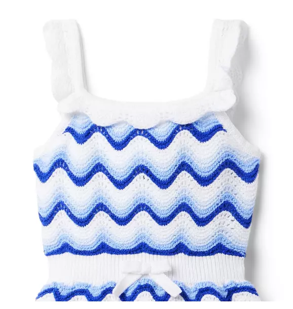 The Color Wave Crochet Dress image number 3