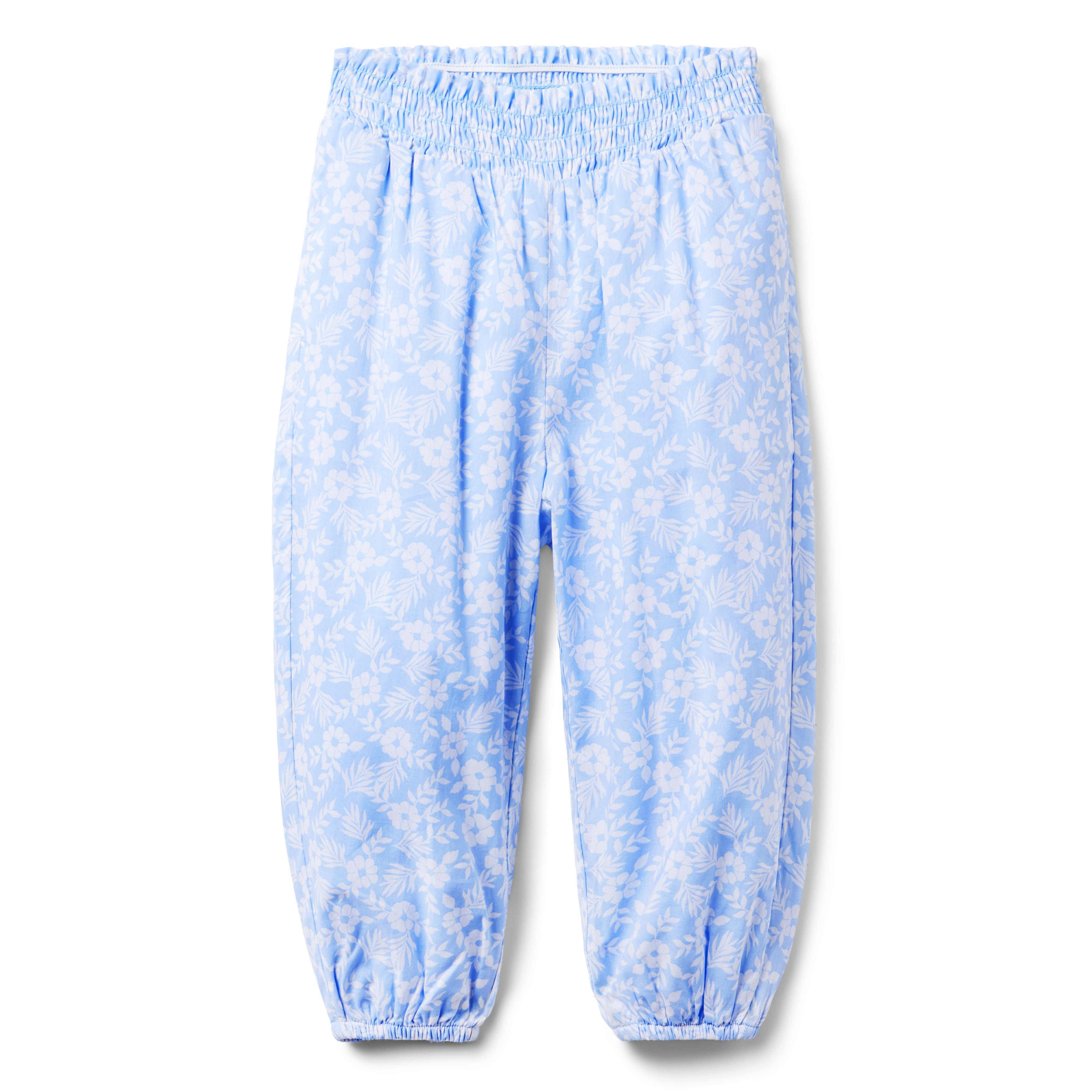 Floral Smocked Waist Pant image number 0