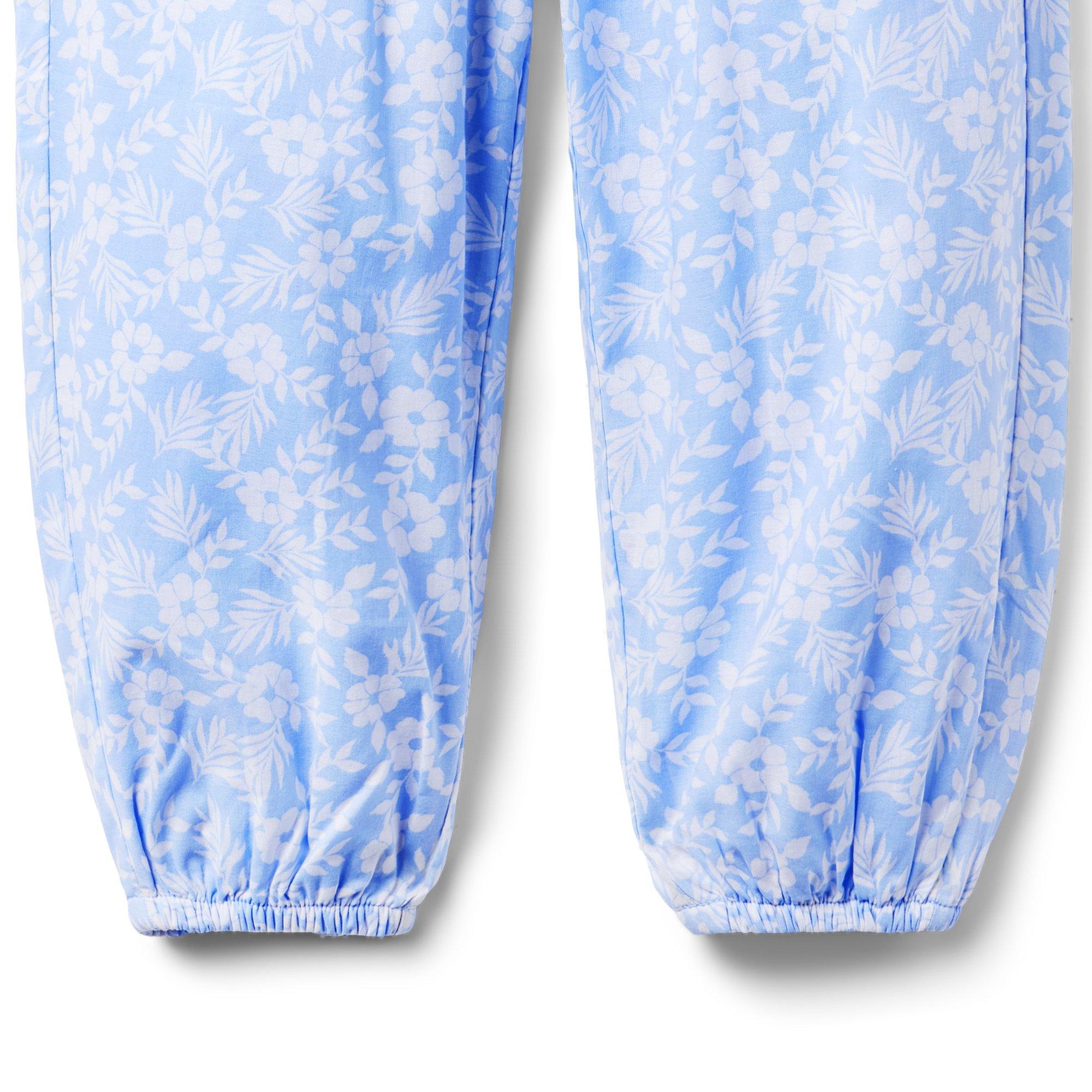 Floral Smocked Waist Pant image number 3