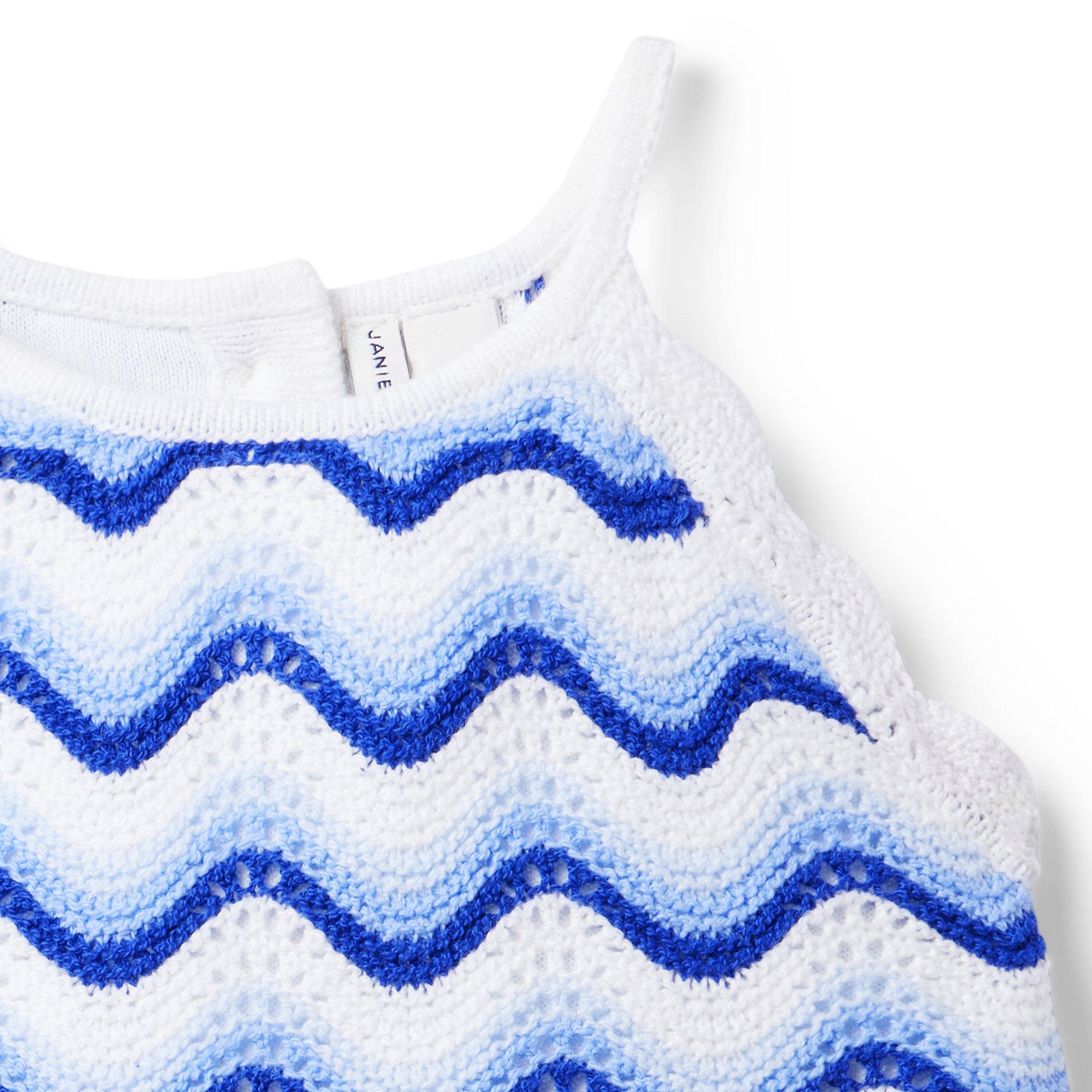 Striped Crochet Top  image number 3