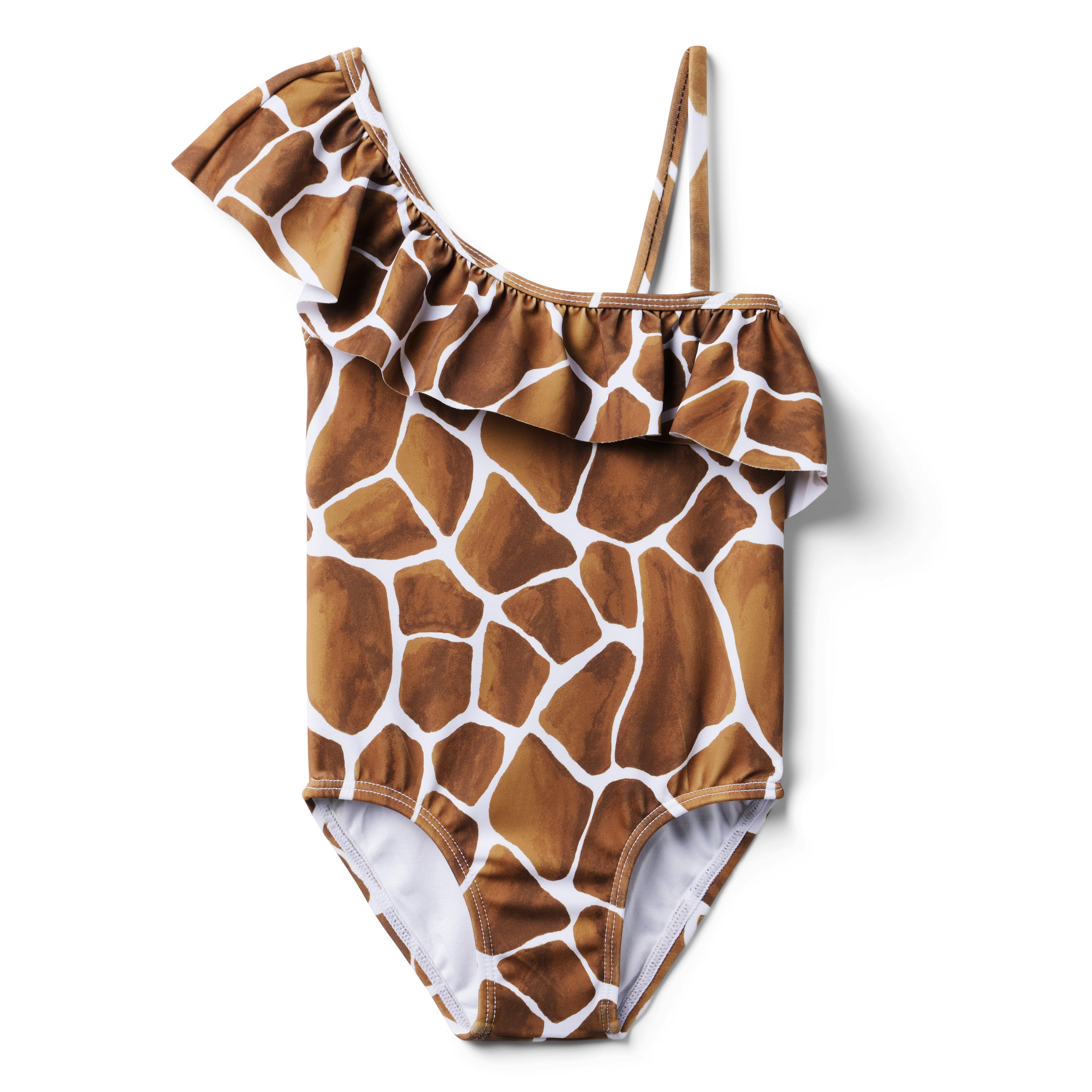 Recycled Giraffe Ruffle Swimsuit image number 0