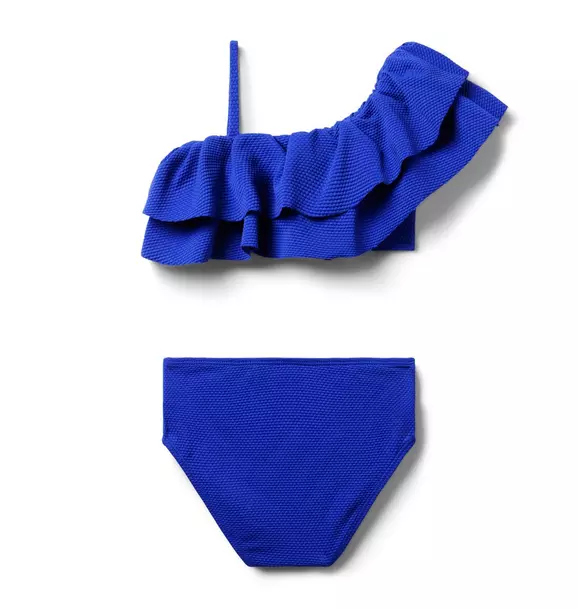 Recycled Ruffle 2-Piece Swimsuit image number 1
