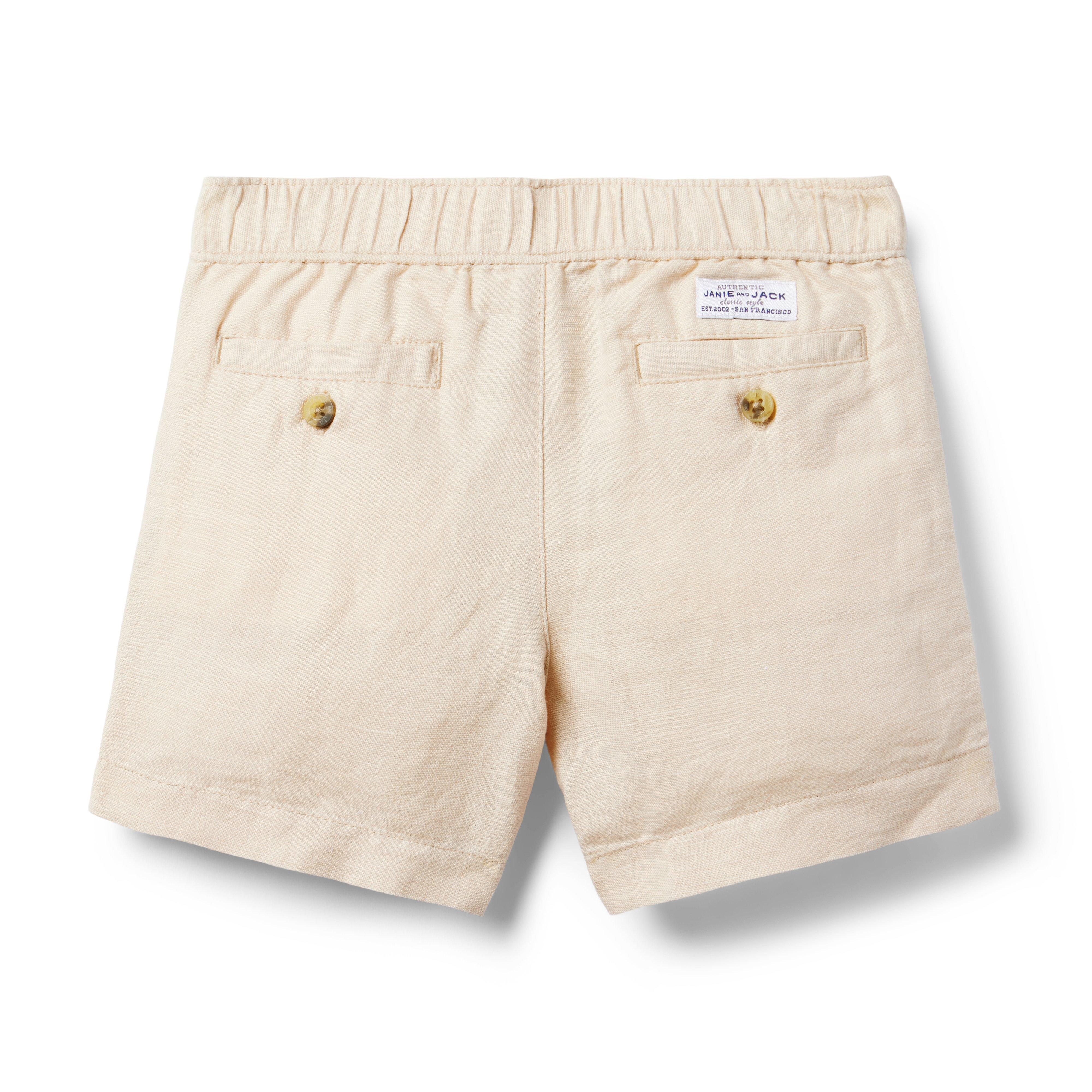 Ralph Lauren Kids slub-linen shorts - Pink