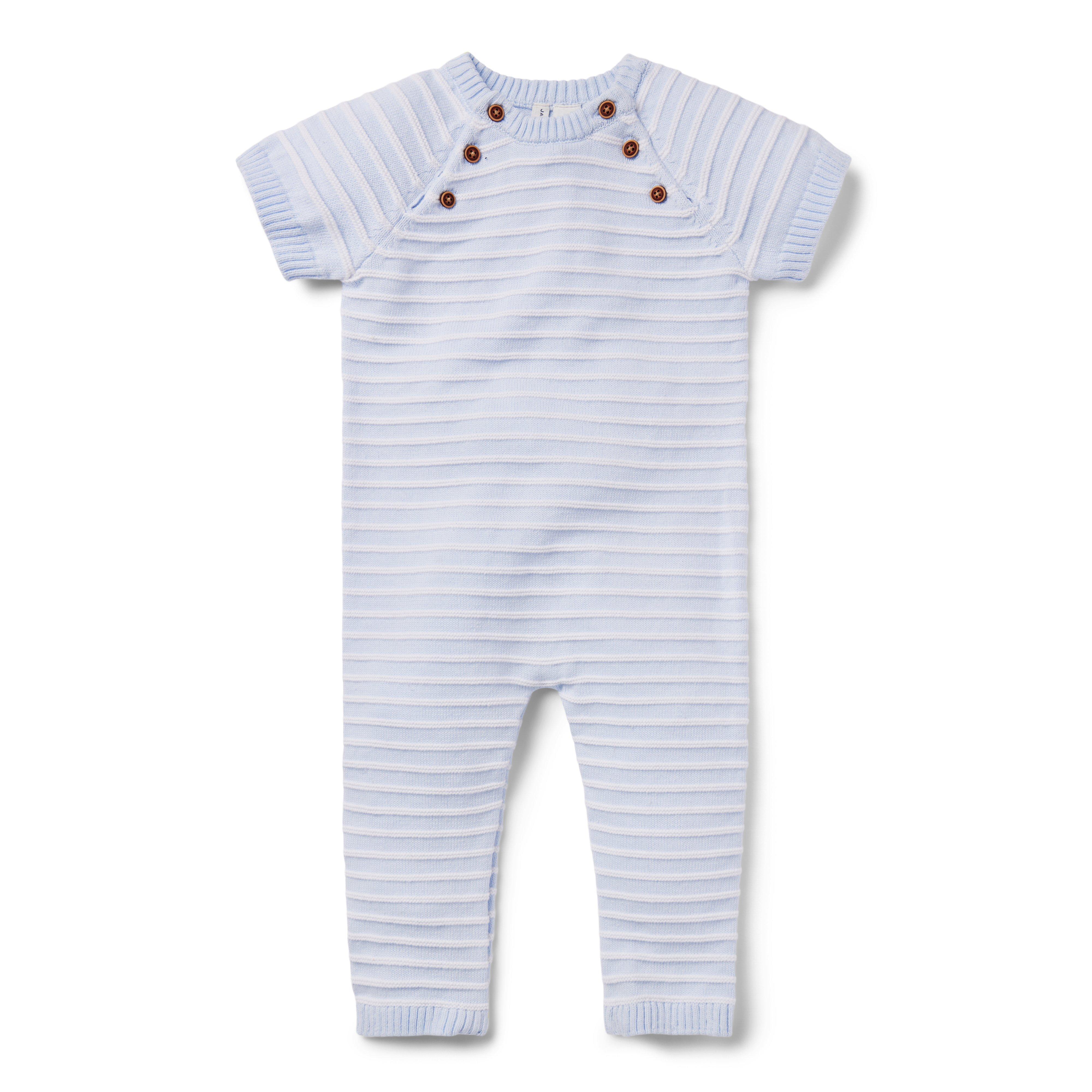 Baby Textured Striped One-Piece image number 0