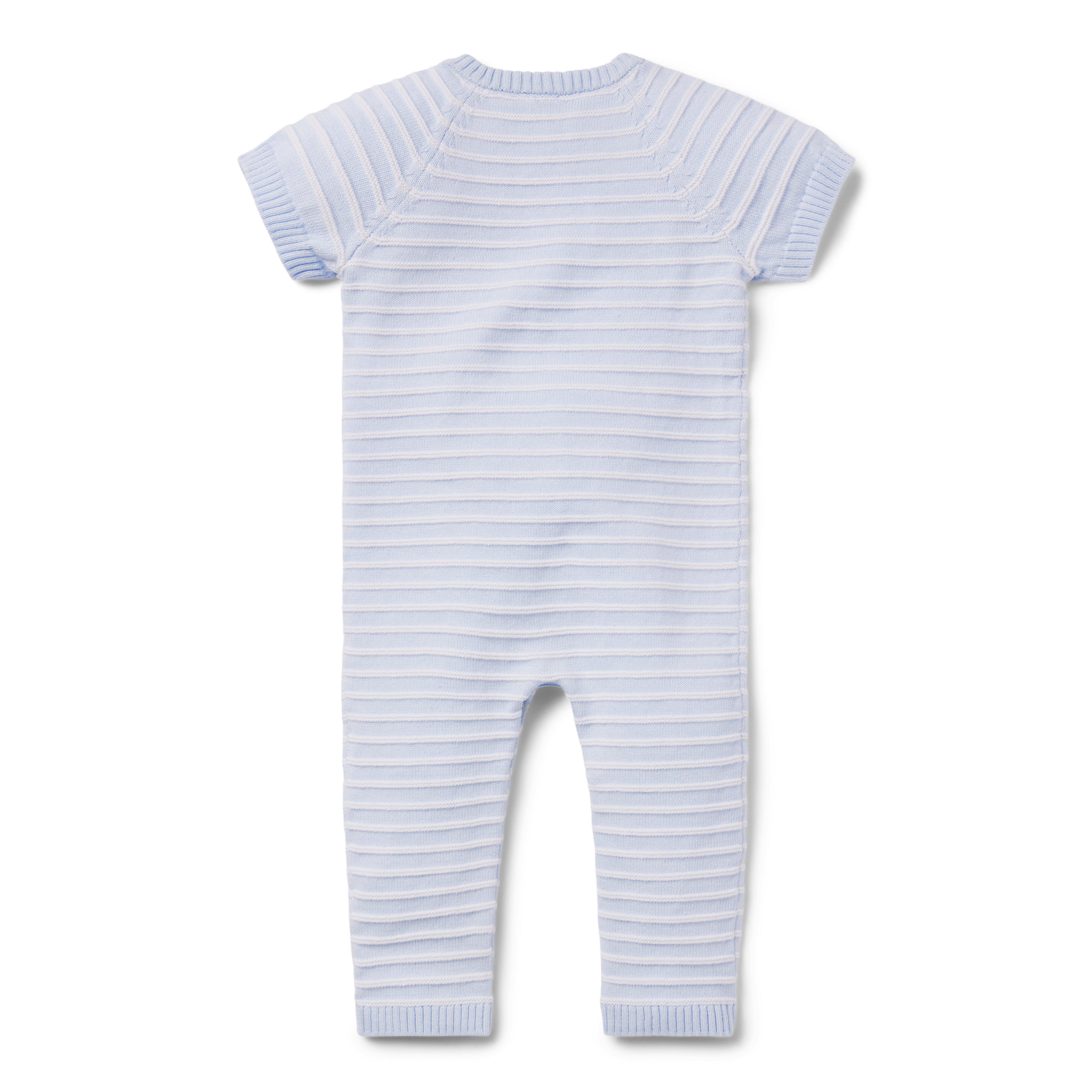 Baby Textured Striped One-Piece image number 1