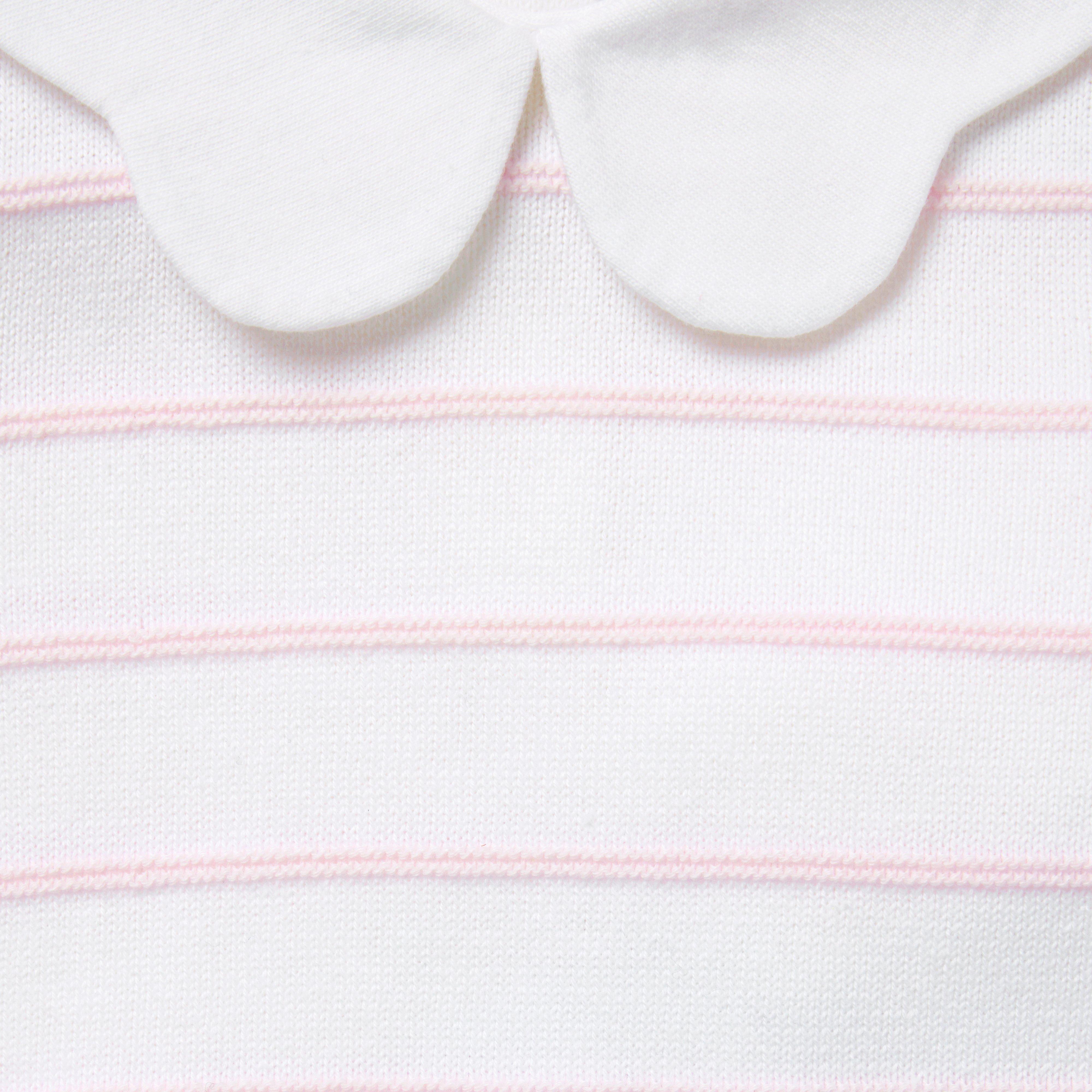 Baby Striped Collared Matching Set