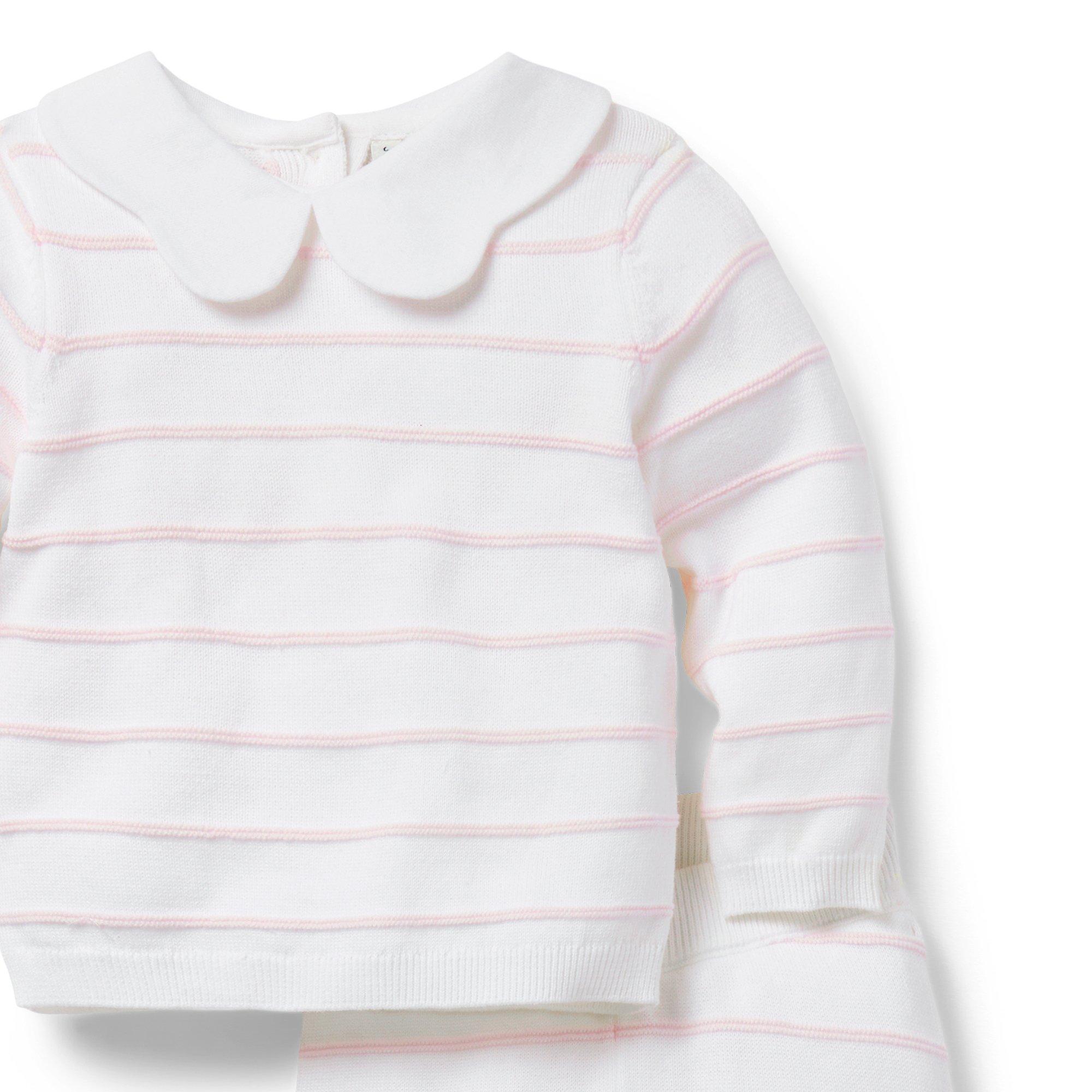 Baby Striped Collared Matching Set