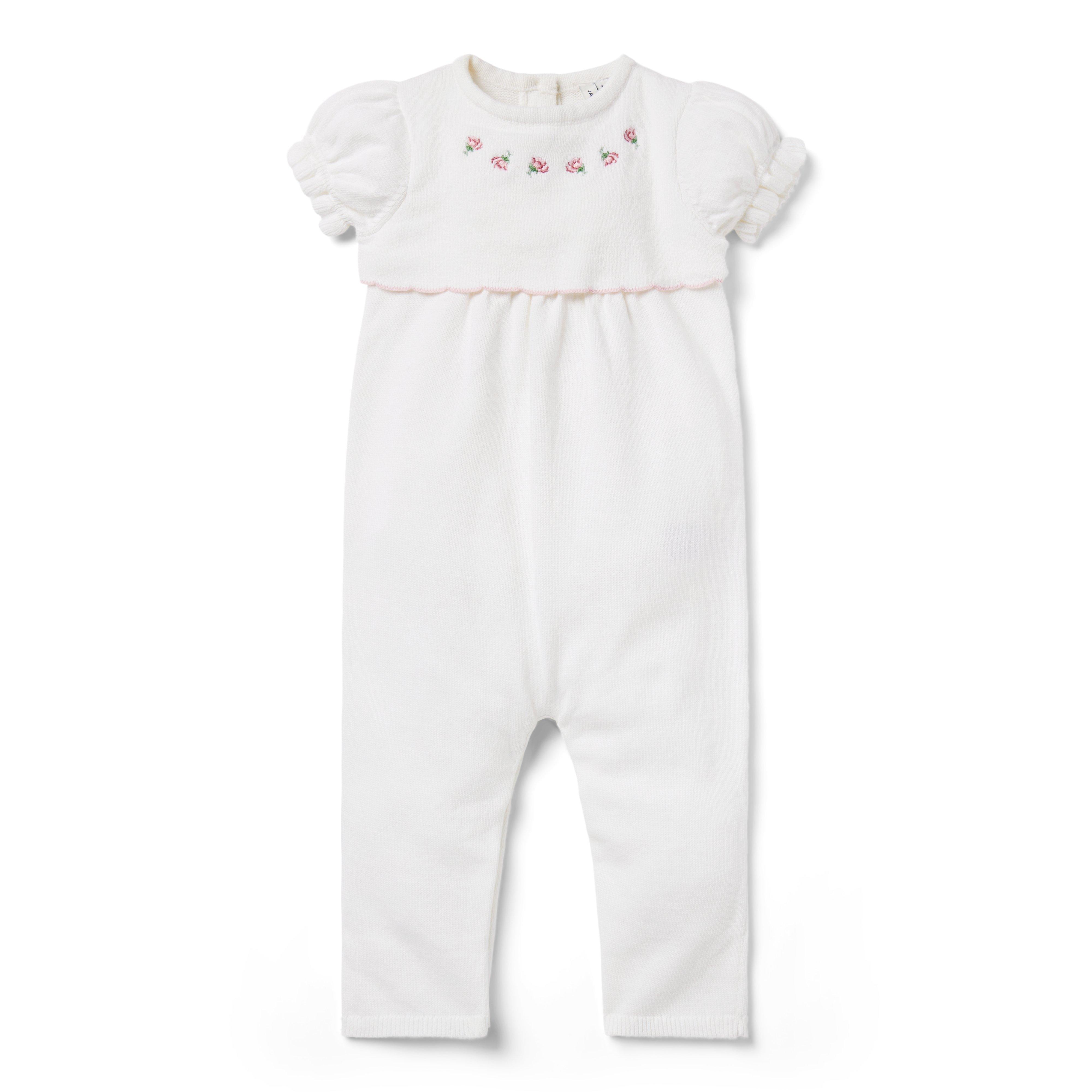 Baby Embroidered Rose One-Piece