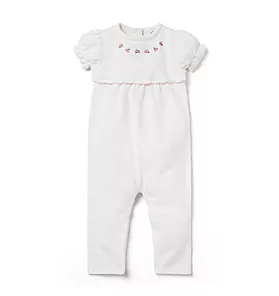 Baby Embroidered Rose One-Piece