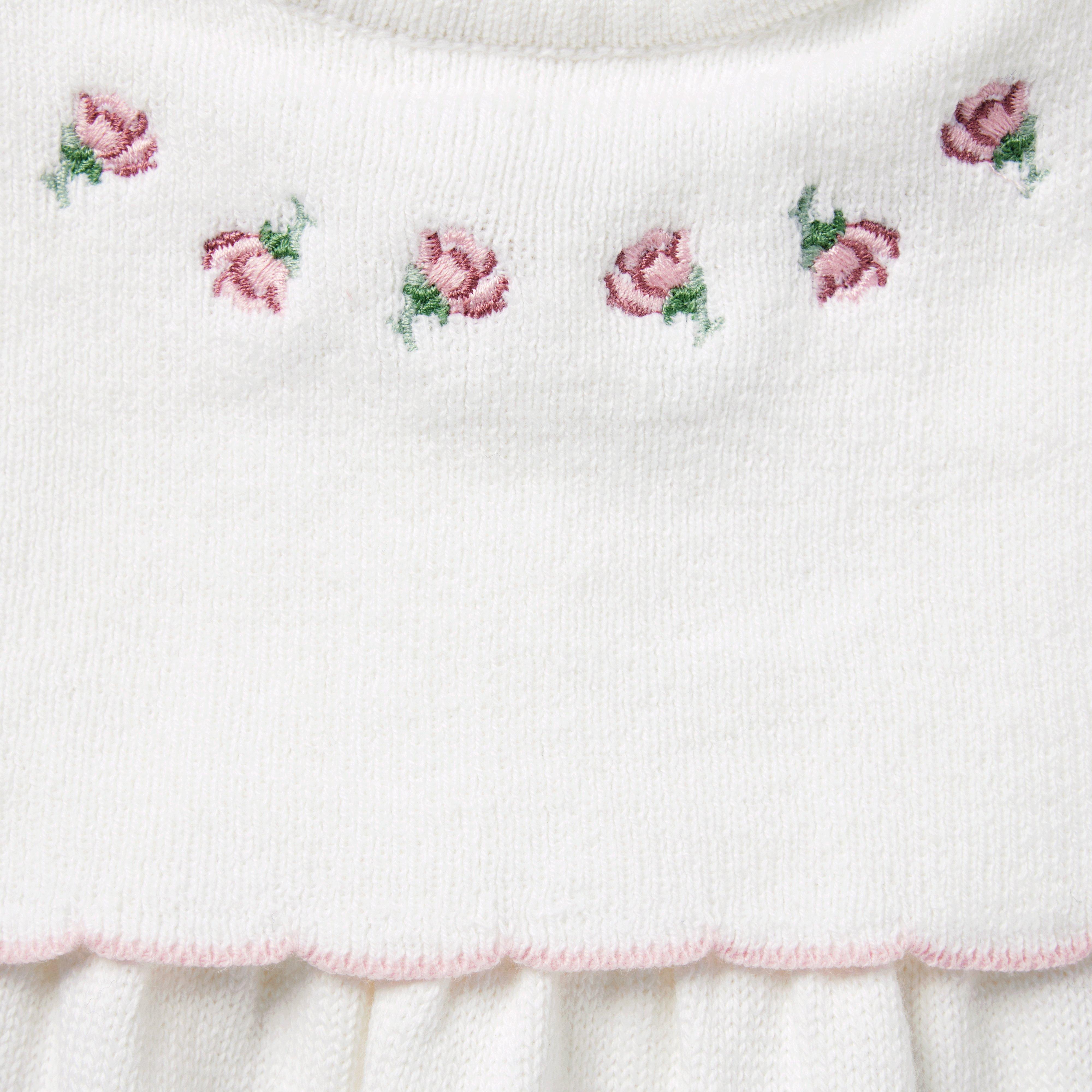 Baby Embroidered Rose One-Piece image number 2