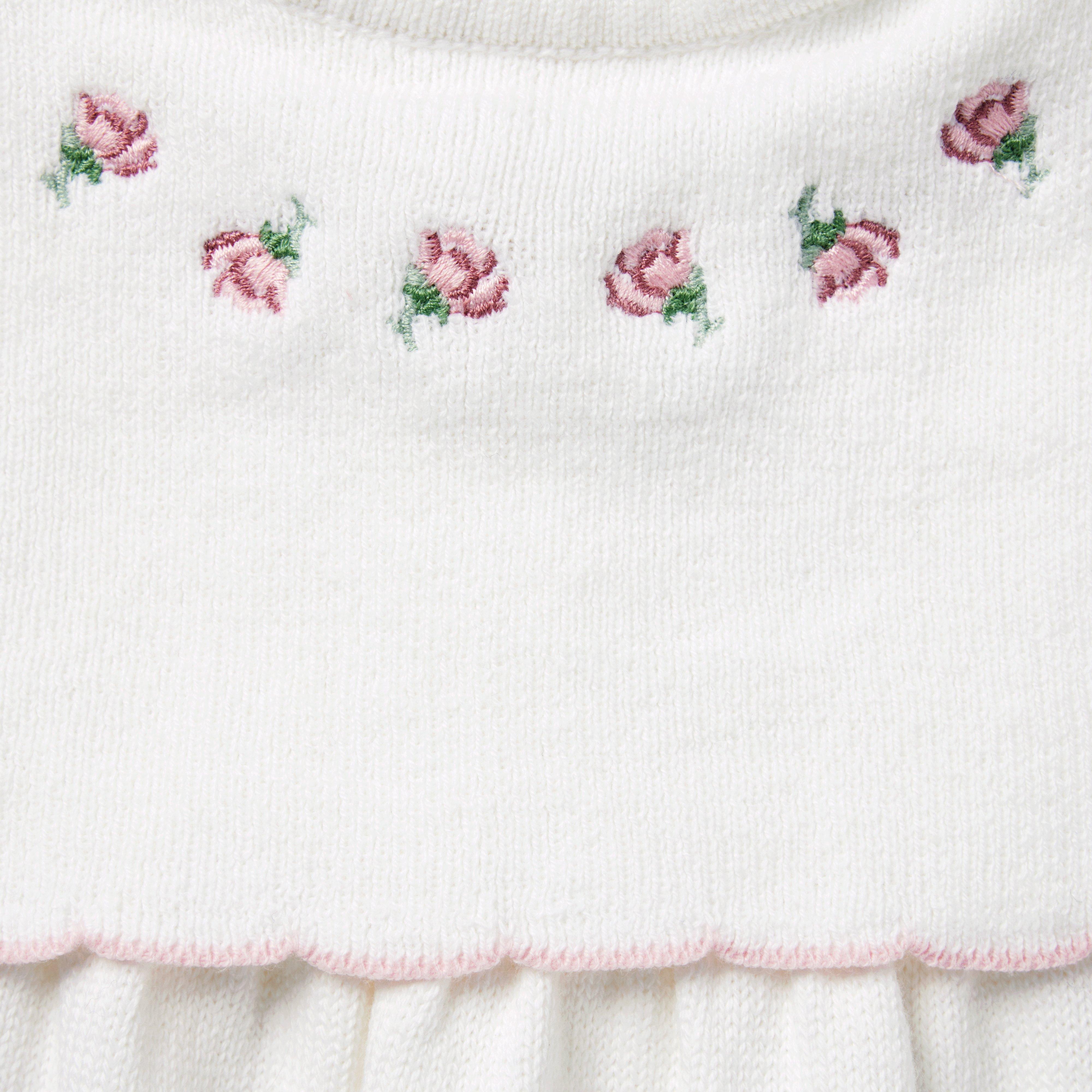 Baby Embroidered Rose One-Piece