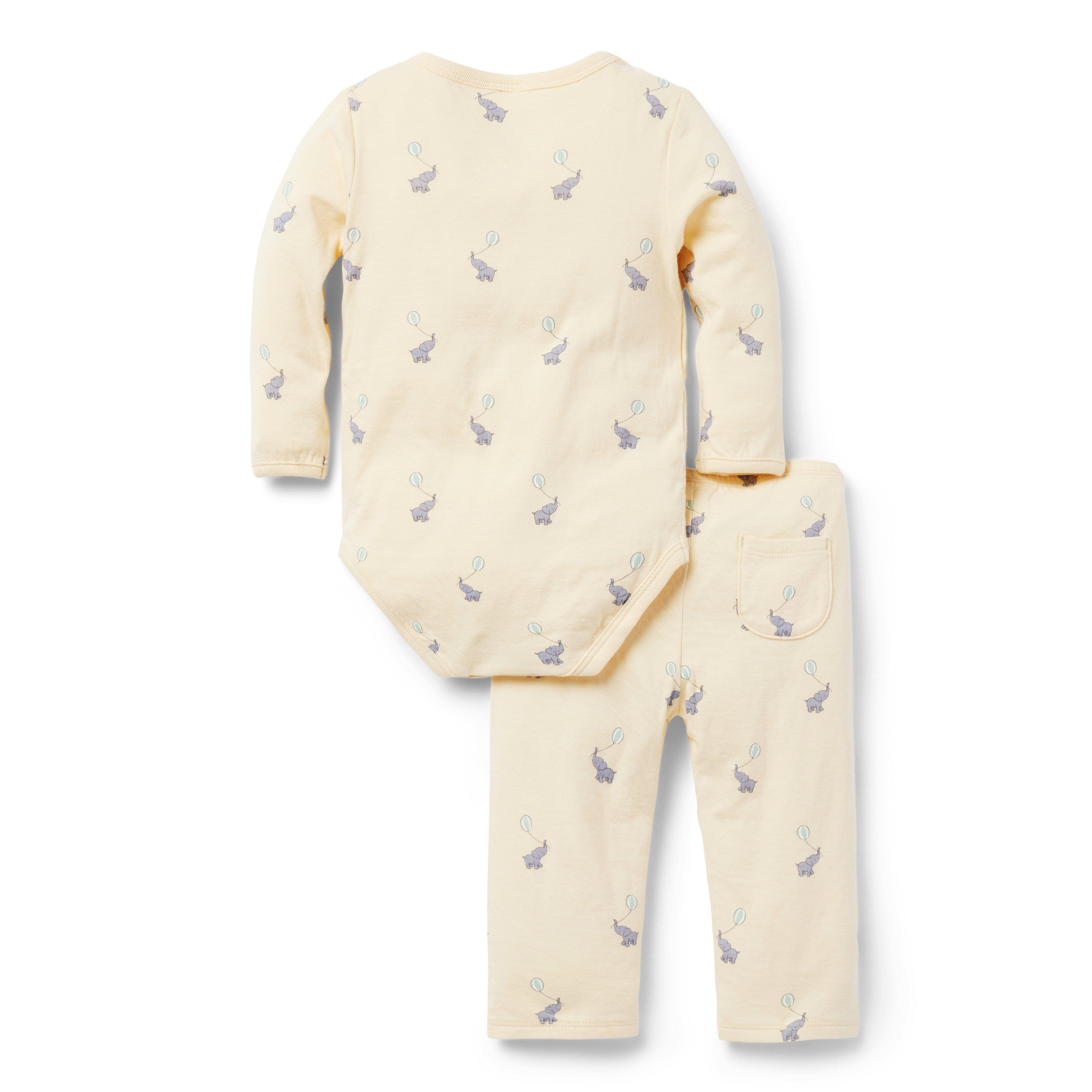 Baby Elephant Wrap Matching Set